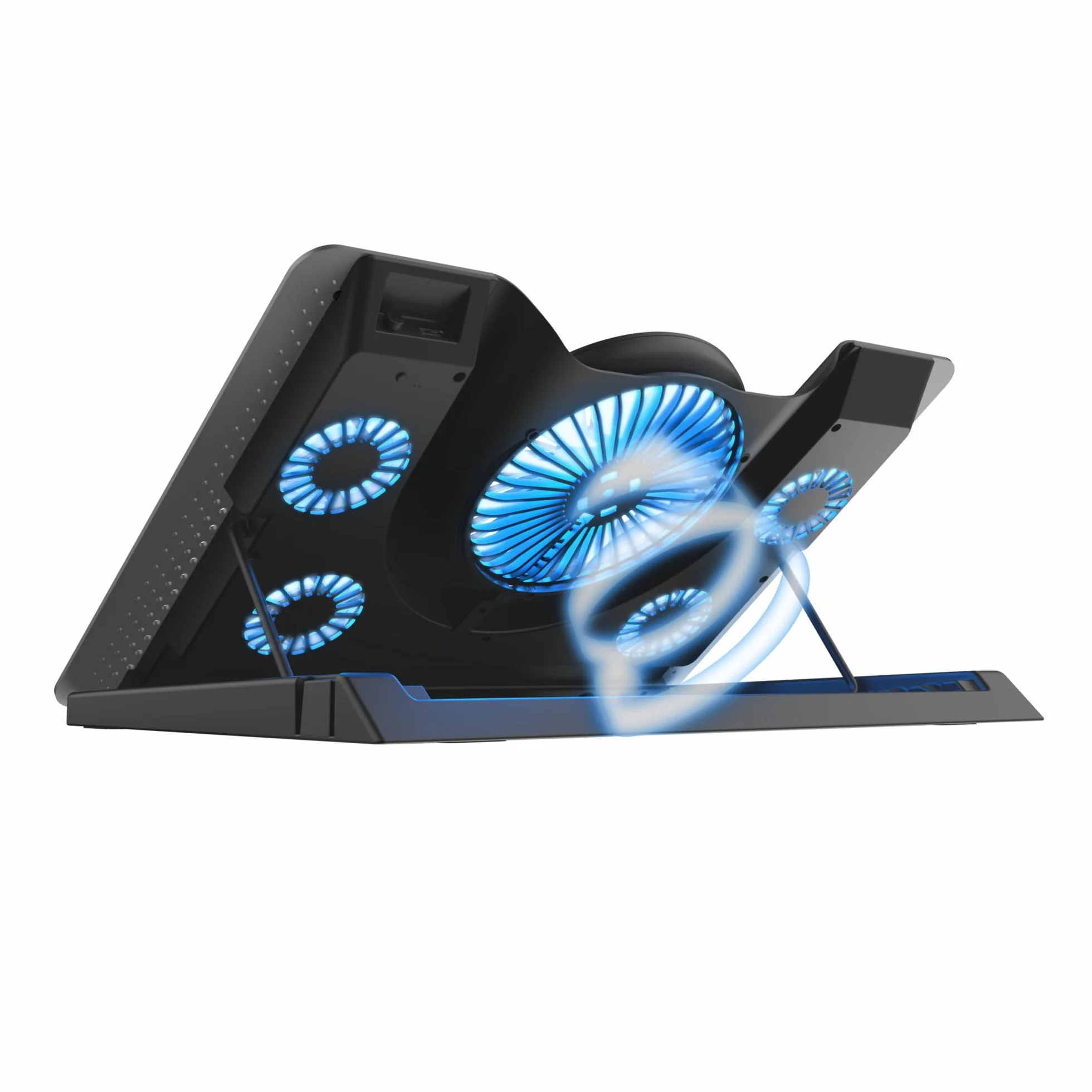 Trust GXT 1125 Quno Cooling Pad podstawka chłodząca 5 wentylatorów LED do laptopów 17,3 cala