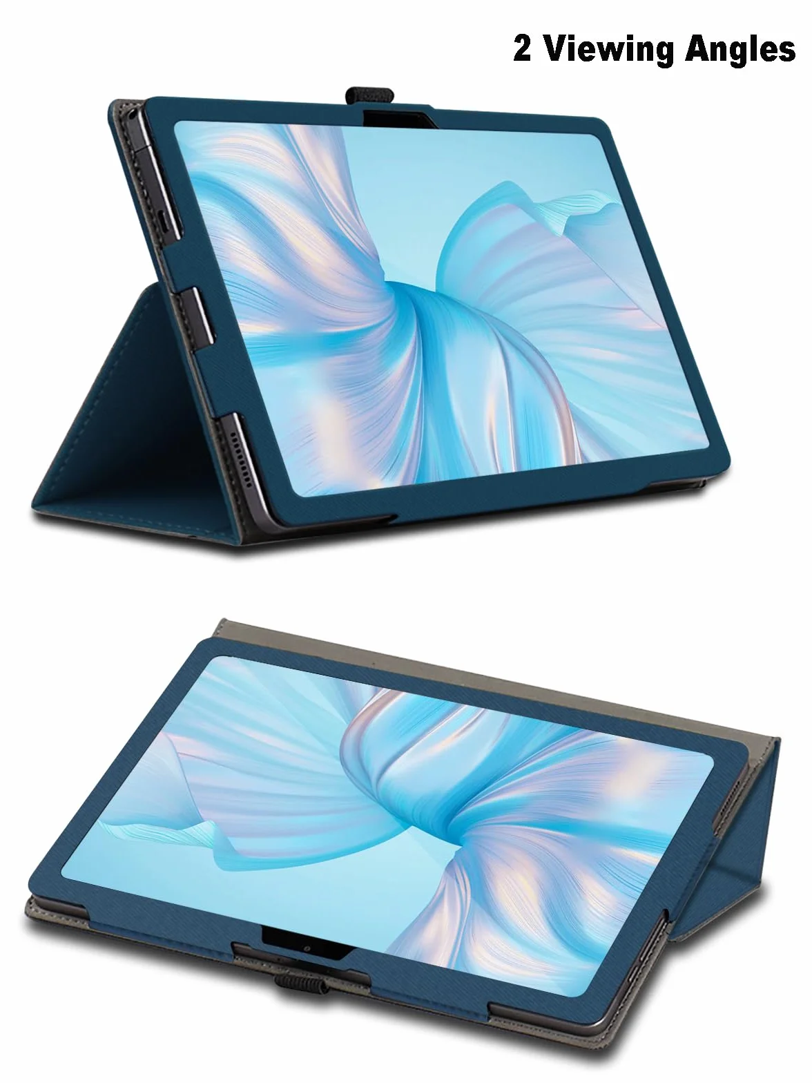 Pokrowiec na tablet Blackview Tab 80 10 cali, Blackview Tab 80 Tablet Case, składany stojak ochronny z uchwytem na ołówek i paskiem na rękę, pełna ochrona. (niebieski)