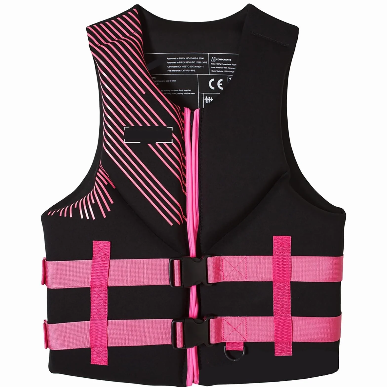 Kamizelki ratunkowe do kajaków dla dorosłych, kamizelka bezpieczeństwa, regulowana kamizelka ratunkowa do kajakarstwa snorkelingu sportów wodnych(Pink,XL65-80KG)