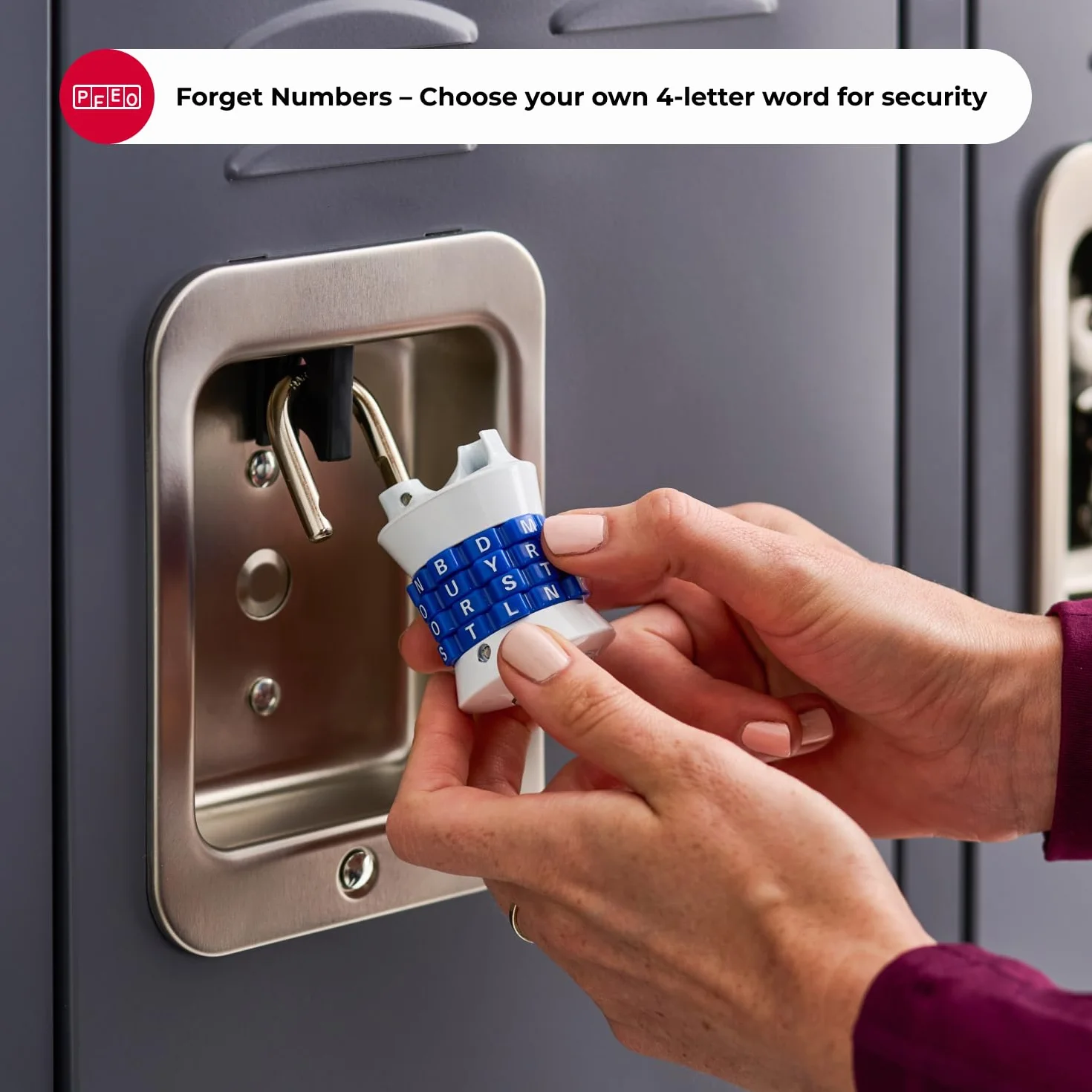 Master Lock Kłódka z możliwością resetowania w pionie, 1535DWD
