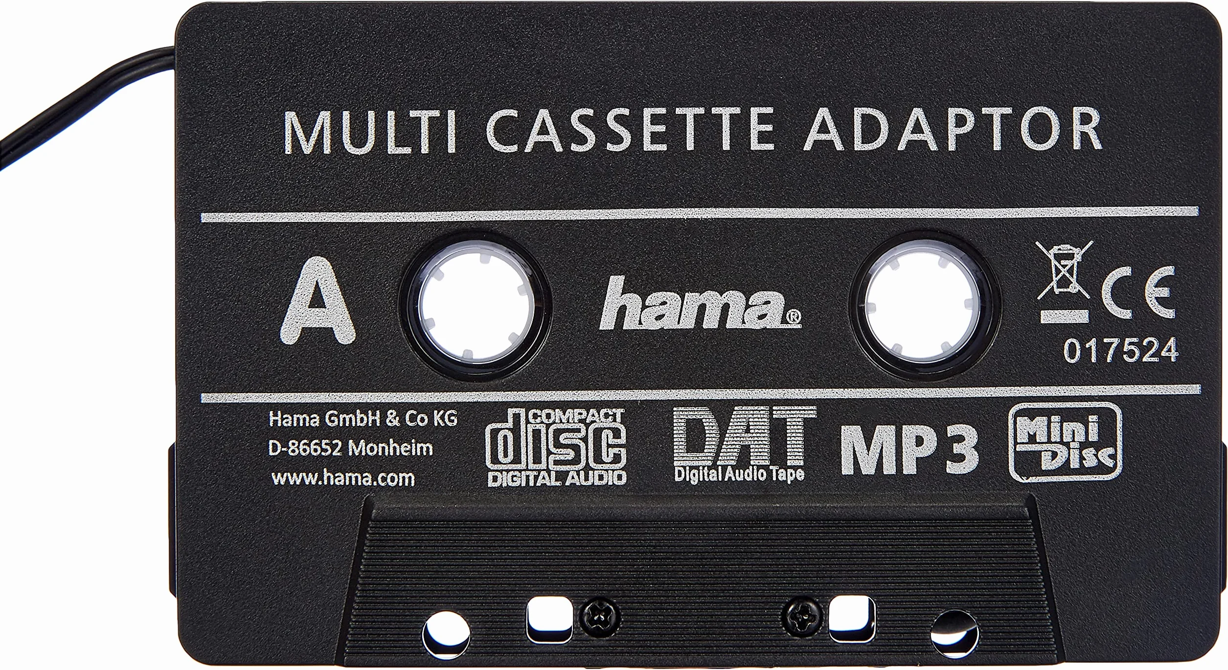 Hama Adapter do kasety samochodowej, czarny