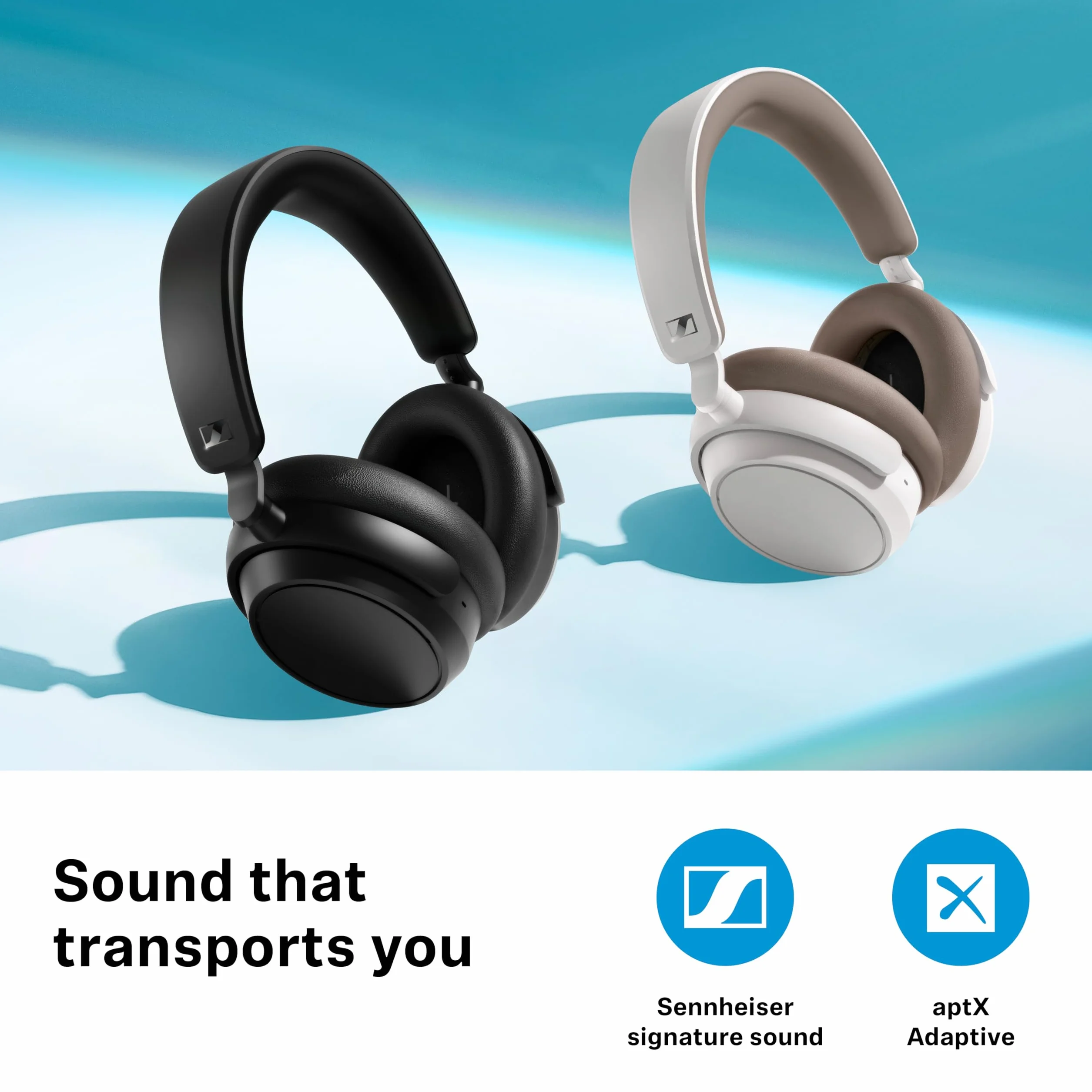 Sennheiser ACCENTUM Plus Bezprzewodowe słuchawki Bluetooth 50h Adaptive Hybrid ANC czarne