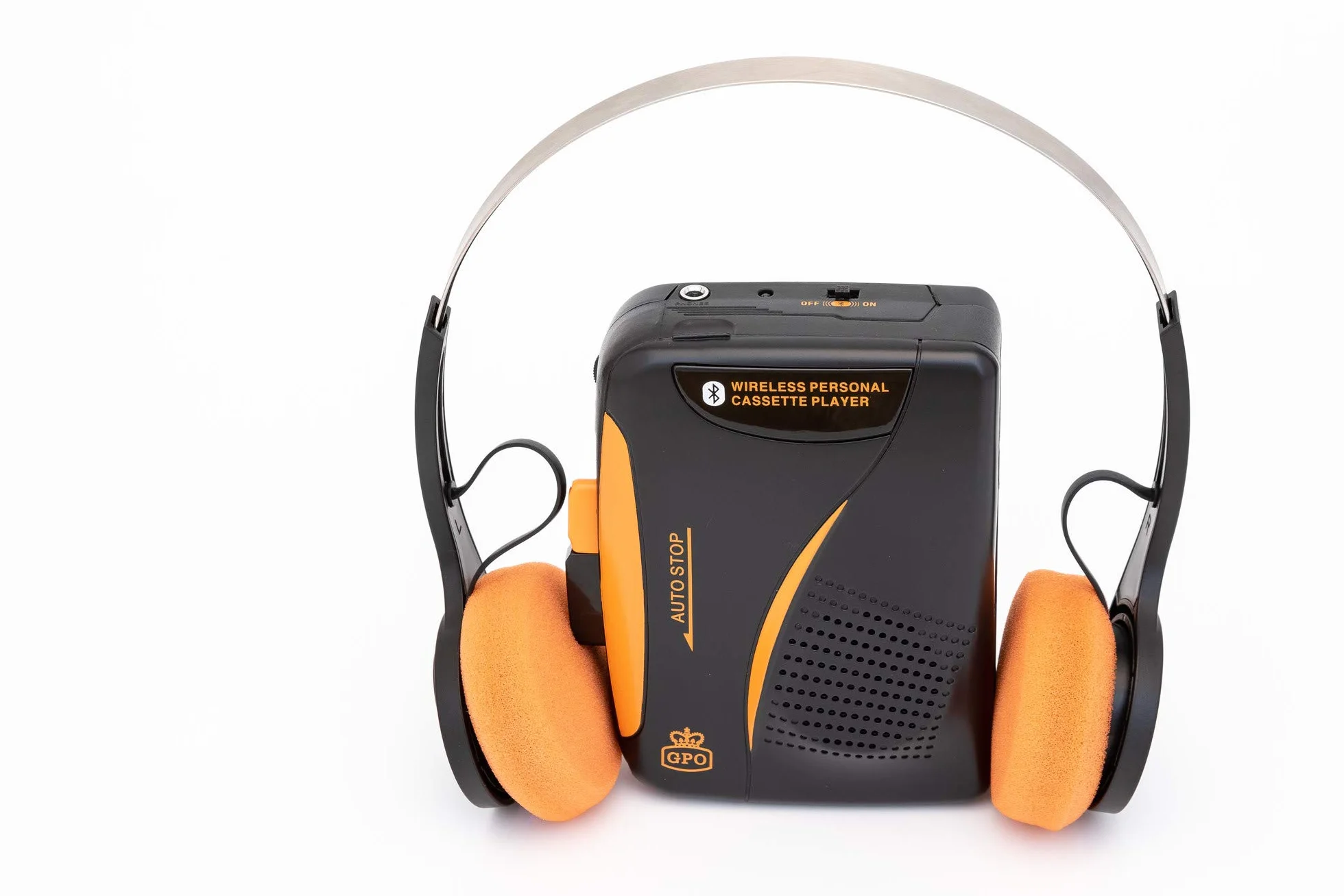 GPO Osobisty odtwarzacz kasetowy radio Bluetooth ze słuchawkami