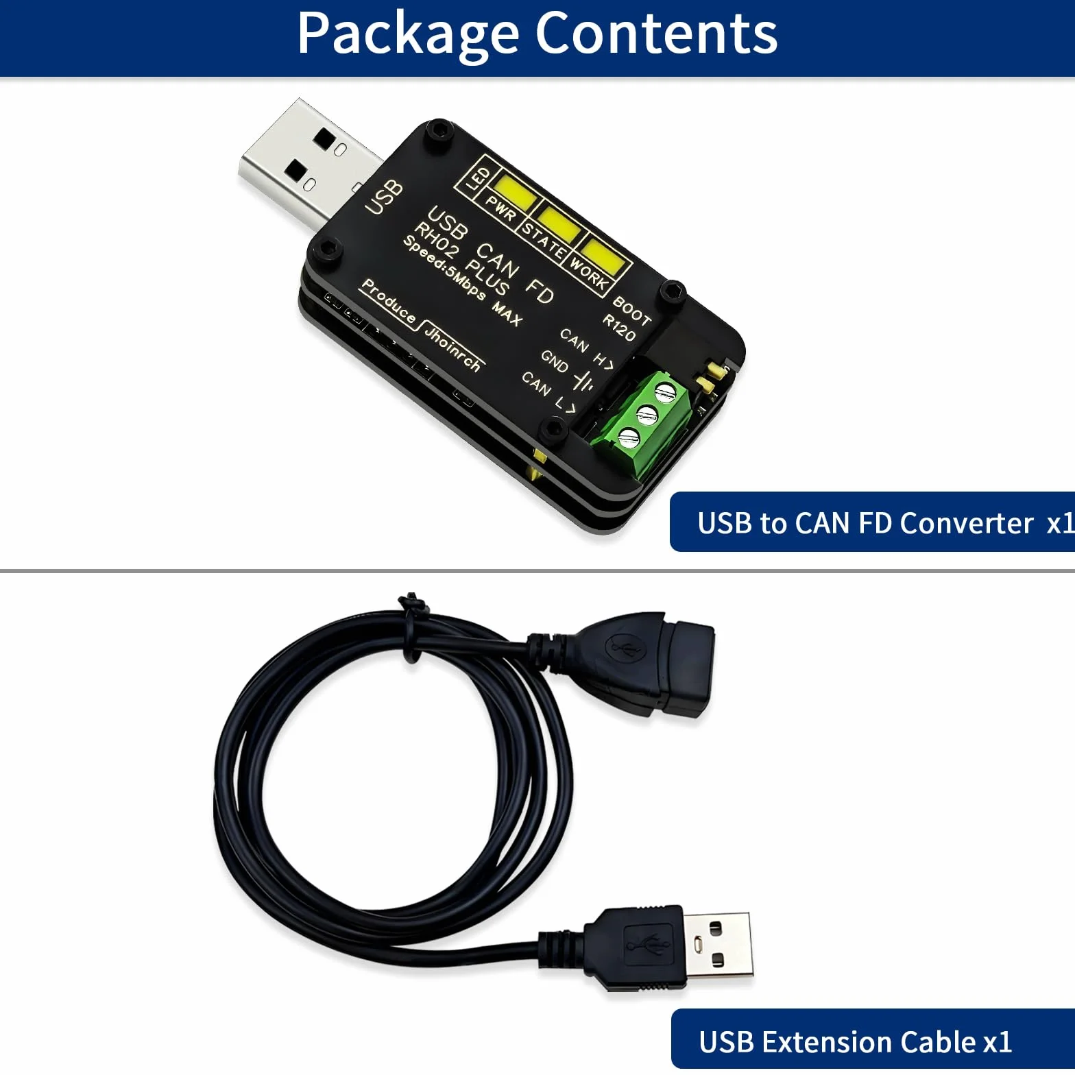 Adapter USB na CAN FD Canable 2.0 5 Mbps