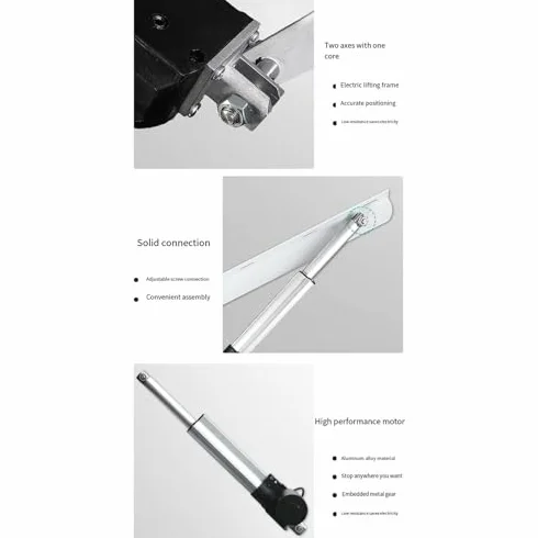 Elektryczny wytrzymały na sofę do łóżka, 2 szt. oszczędzający miejsce mechanizm podnoszący (biały, 110 cm) - zwiększ swoje miejsce dzięki łatwemu dostępowi i trwałości