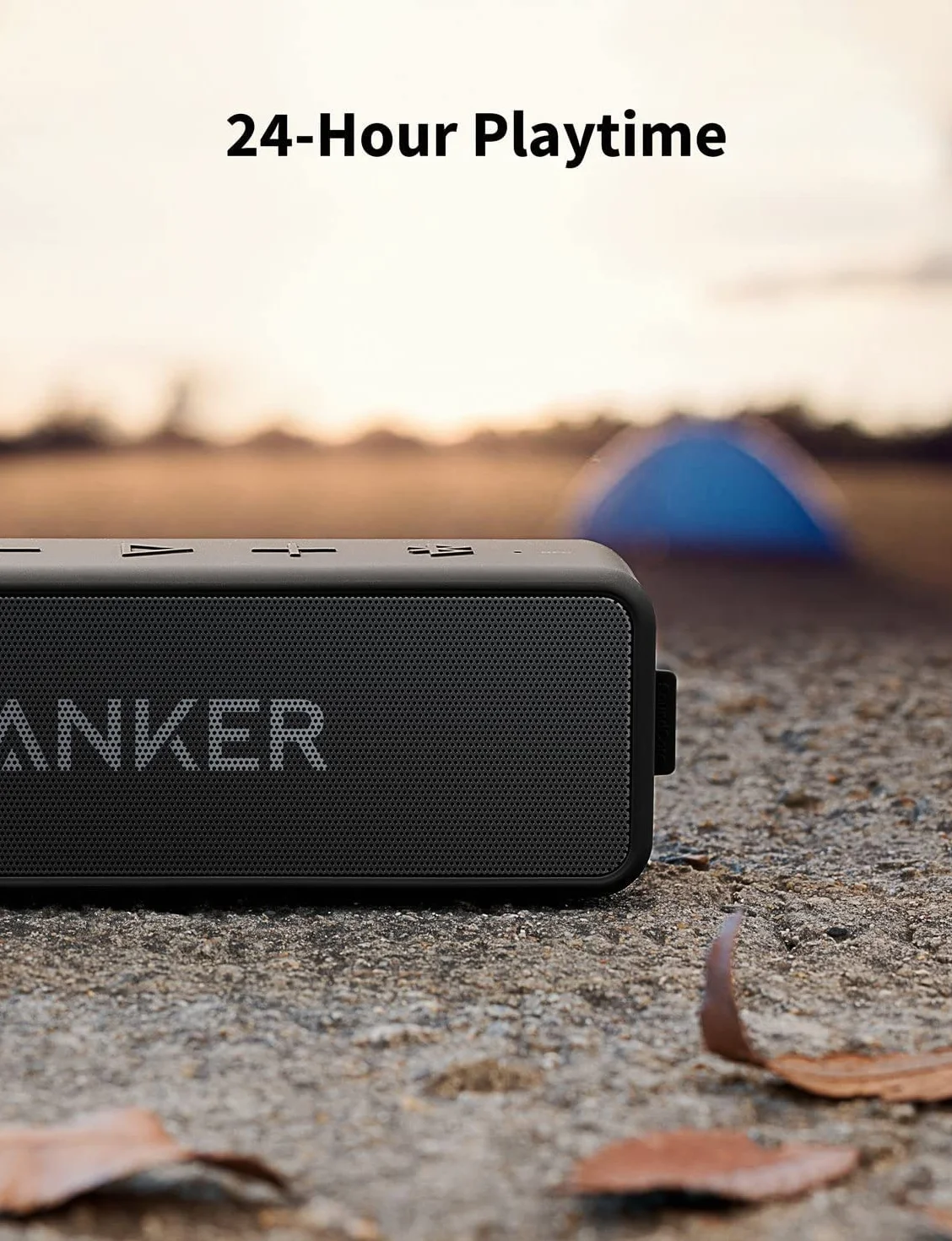 SoundCore 2 Anker głośnik Bluetooth(odnowiona), ogromny z dwoma przetwornikami basowymi, akumulator 24 h, ulepszona ochrona przed wodą IPX7, bezprzewodowy, do iPhone'a, Galaxy itd.