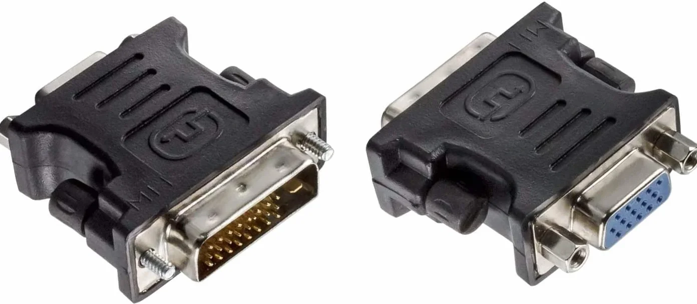 PremiumCord Adapter DVI na VGA DVI-I 24+5 VGA 15 pin niklowany czarny
