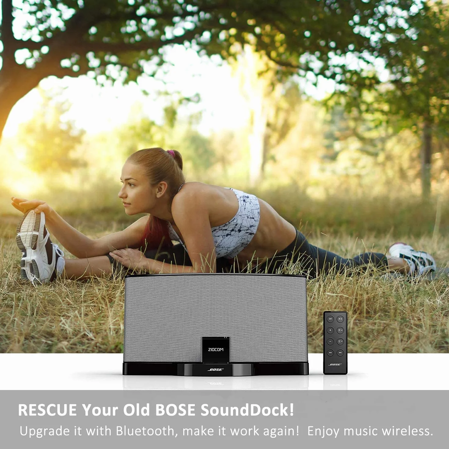 ZIOCOM 8-pinowy adapter Bluetooth do Bose Sounddock III, JBL MS302GM, Yamaha TSX-14, iHome IPL8BN