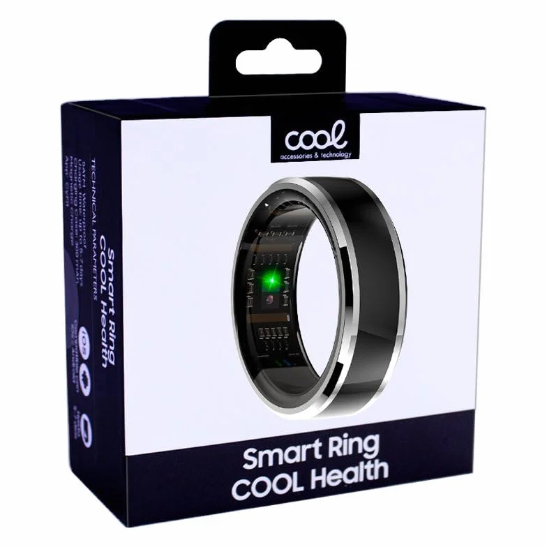 Smart Ring Cool Health + podstawa Powerbank (zdrowie, sport, sen) rozmiar 20 mm