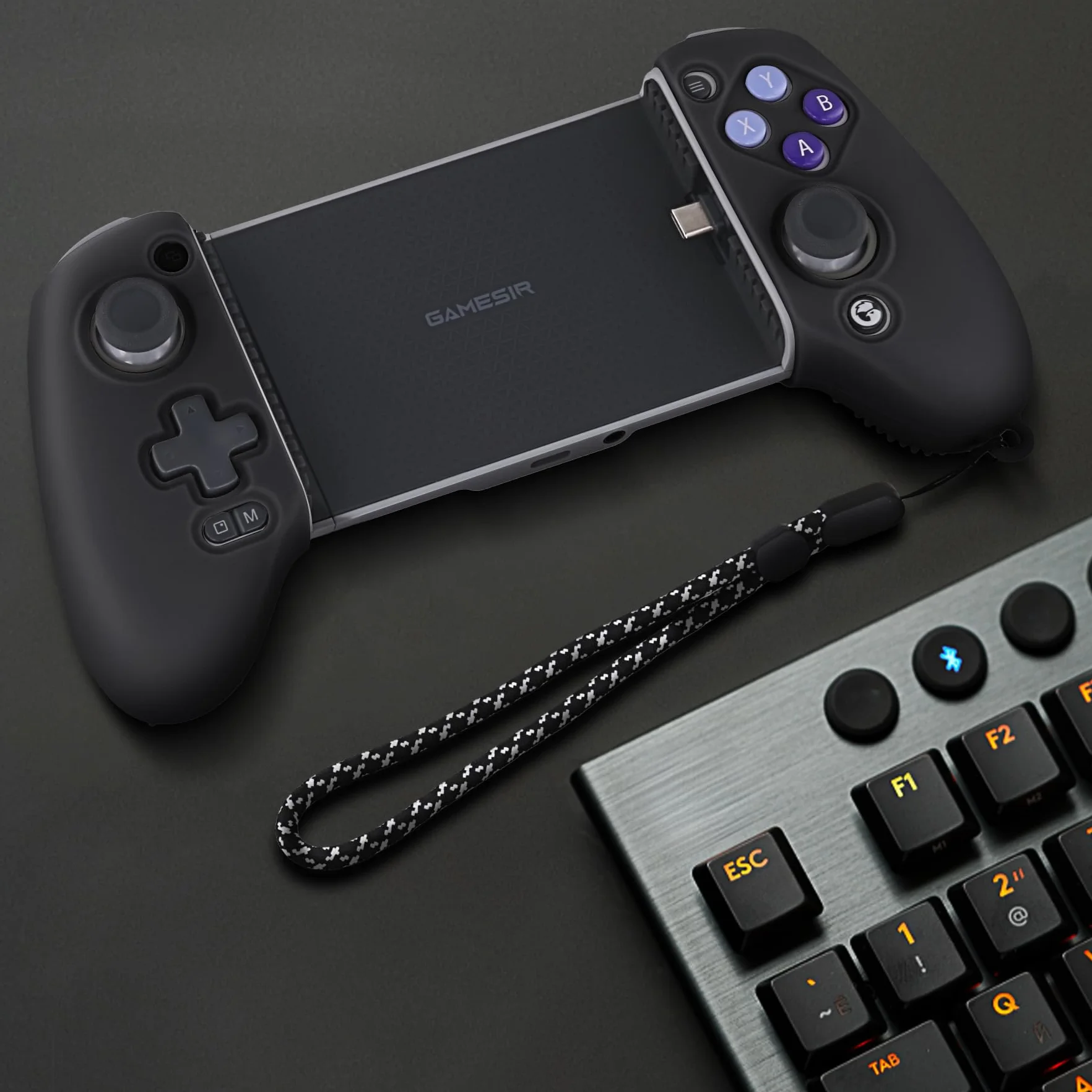 Silikonowy pokrowiec na kontroler GameSir G8 Galileo/G8 Plus, czarne