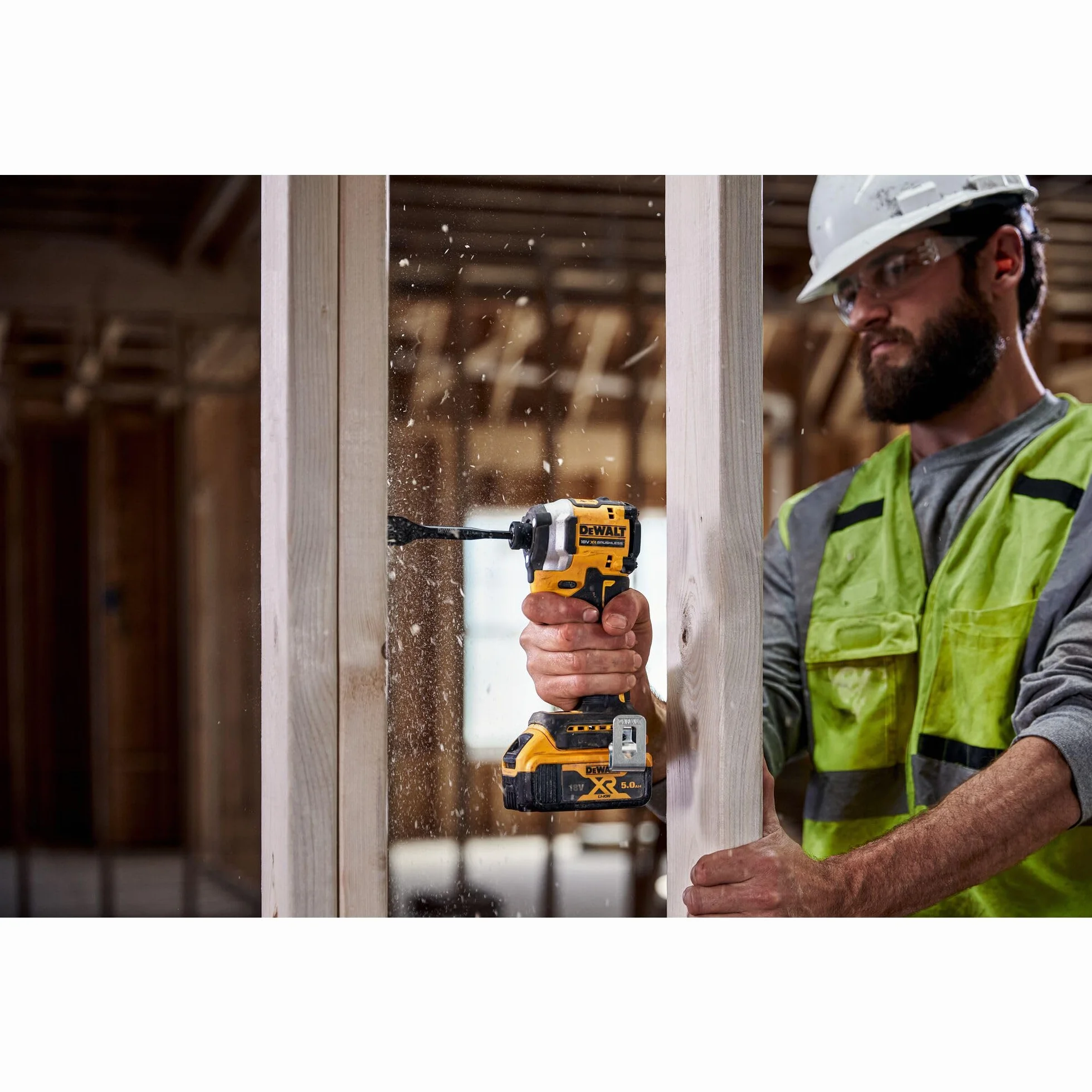 DEWALT DCF850NT-XJ bezszczotkowy, kompaktowy napęd Impact Driver, 1/4 cala gniazdo sześciokątne 200 Nm, 3 prędkości, 18 V, bezprzewodowy