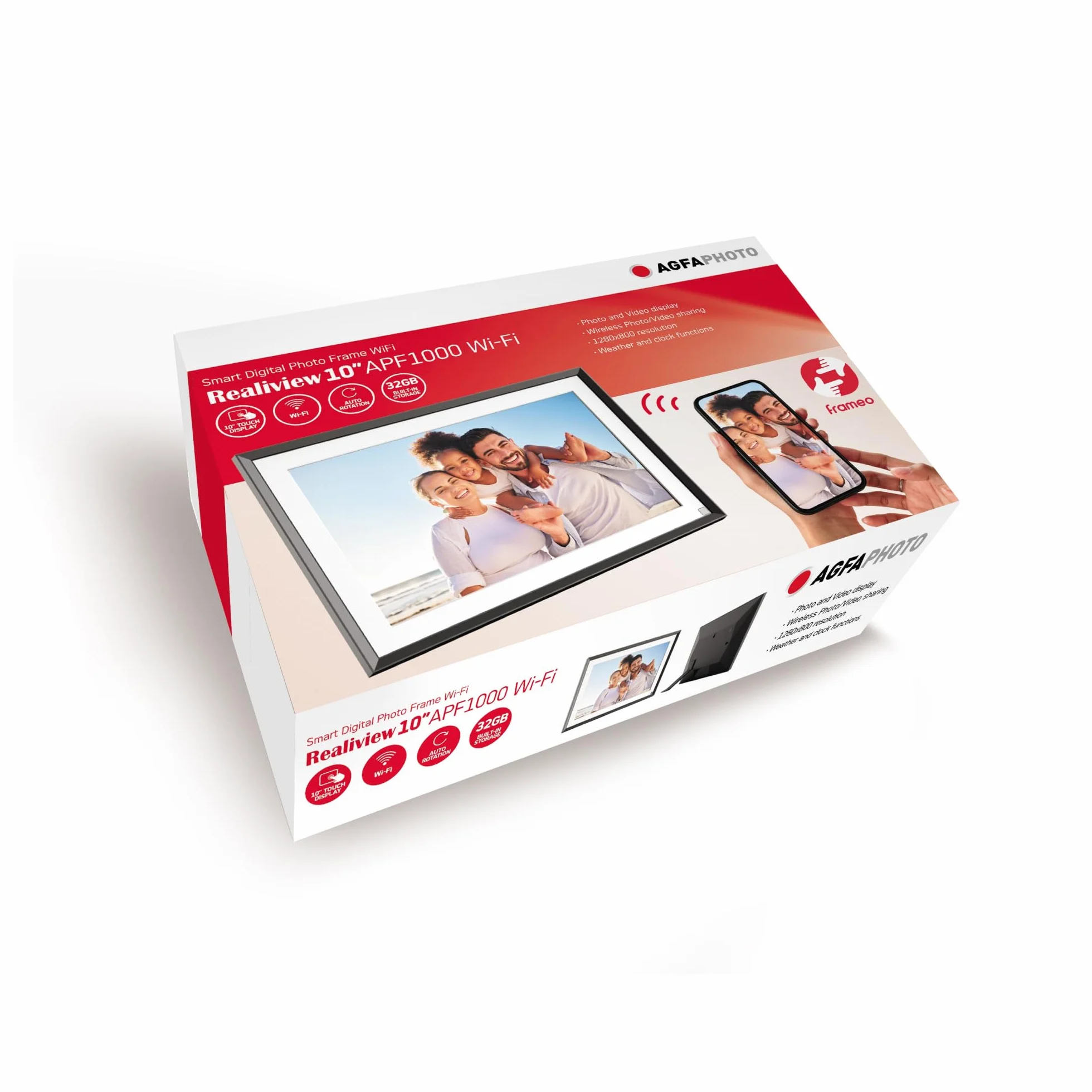 AGFAPHOTO Cadre photo numérique 10 pouces Realiview APF1000WIFI