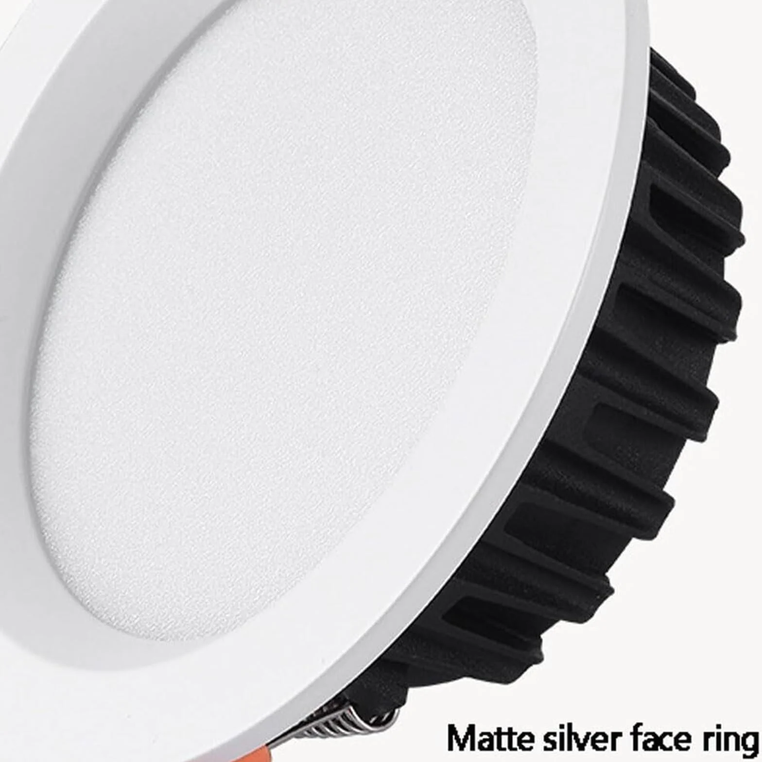 Lampa sufitowa do zabudowy 3,9 ~ 5,6 cala, do wyboru 3-CCT 3000K-6000K, cienki biały panel, aluminium o wysokiej jasności. Oświetlenie puszki (3 W, ciepła biel) (12 W, neutralne światło)