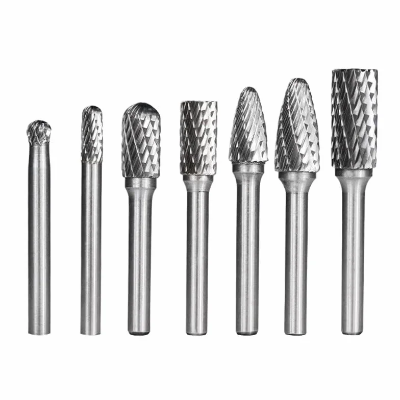 8 sztuk/zestaw 6mm-12mm wiertła z węglika spiekanego do grawerowania CNC 6mm nóż obrotowy pilnik obrotowy do metalowych narzędzi ręcznych