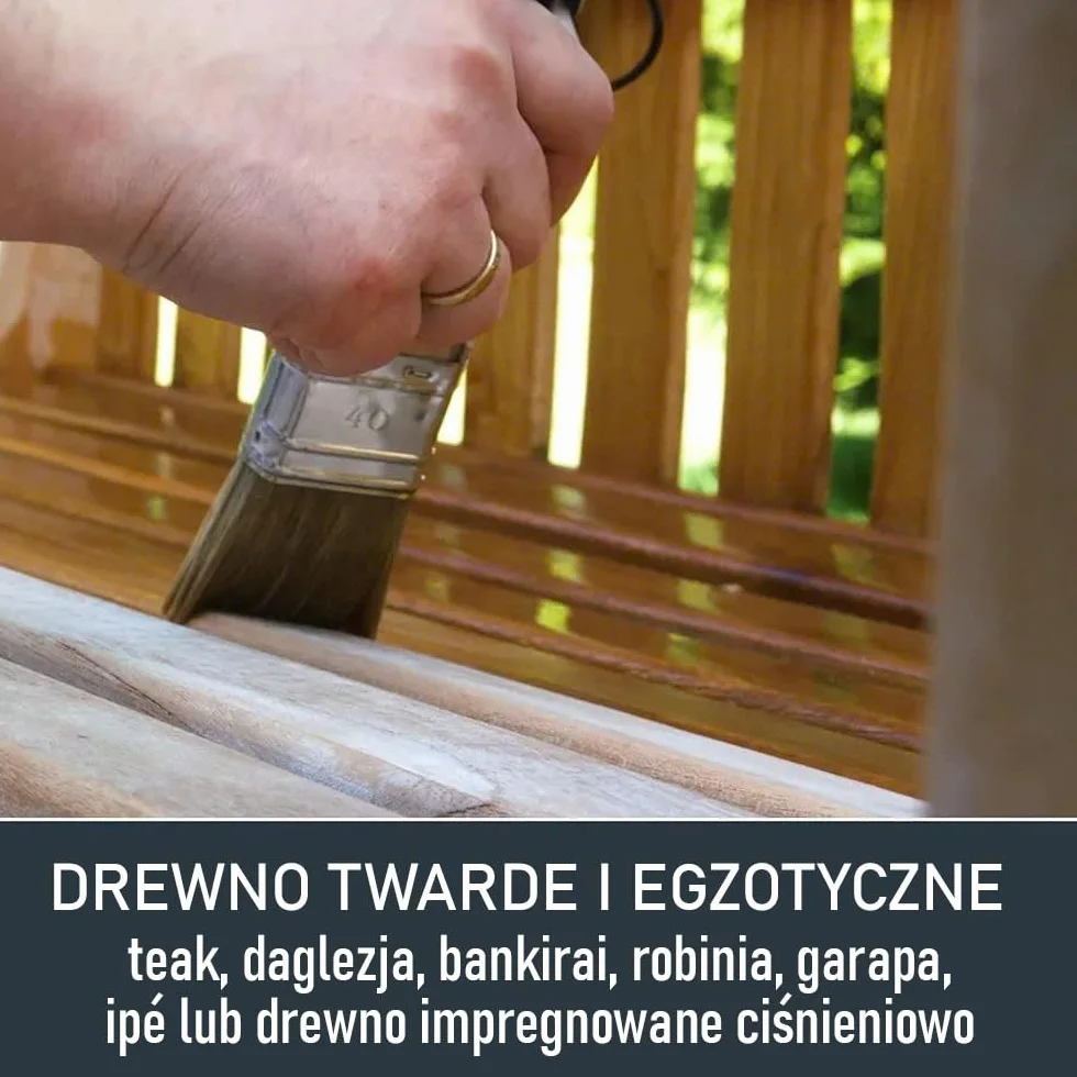 OLI-NATURA olej do jachtów i drewna tekowego – do użytku na zewnątrz – 1 L, naturalny – olej lniany premium z ochroną przed promieniowaniem UV, warunkami atmosferycznymi, kruchością i siwieniem