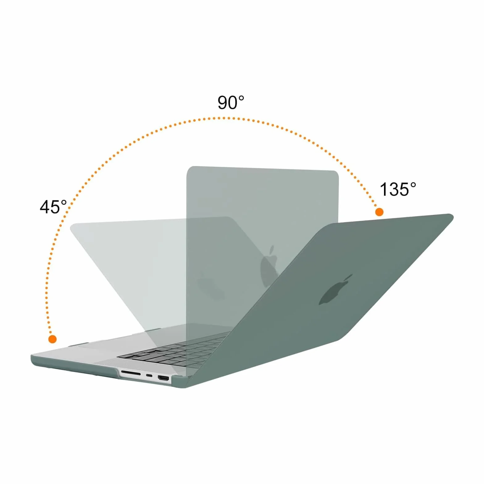 MOSISO Pokrowiec kompatybilny z MacBook Pro 16 cali 2024 M4 M3 M2 M1, twarde etui na klawiaturę, zieleń