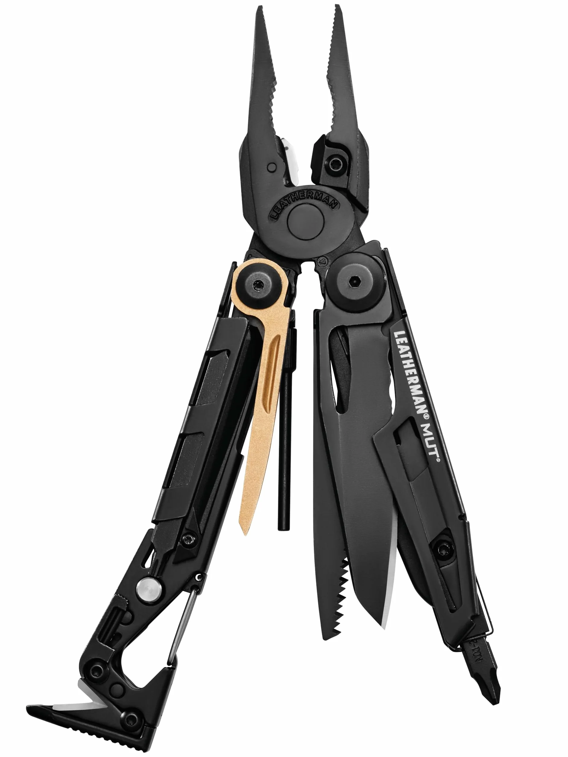 Leatherman Narzędzie Wielofunkcyjne MUT, Z Czarną Kaburą Molle | Połączenie Sprzętu Wojskowego z 16 Narzędziami