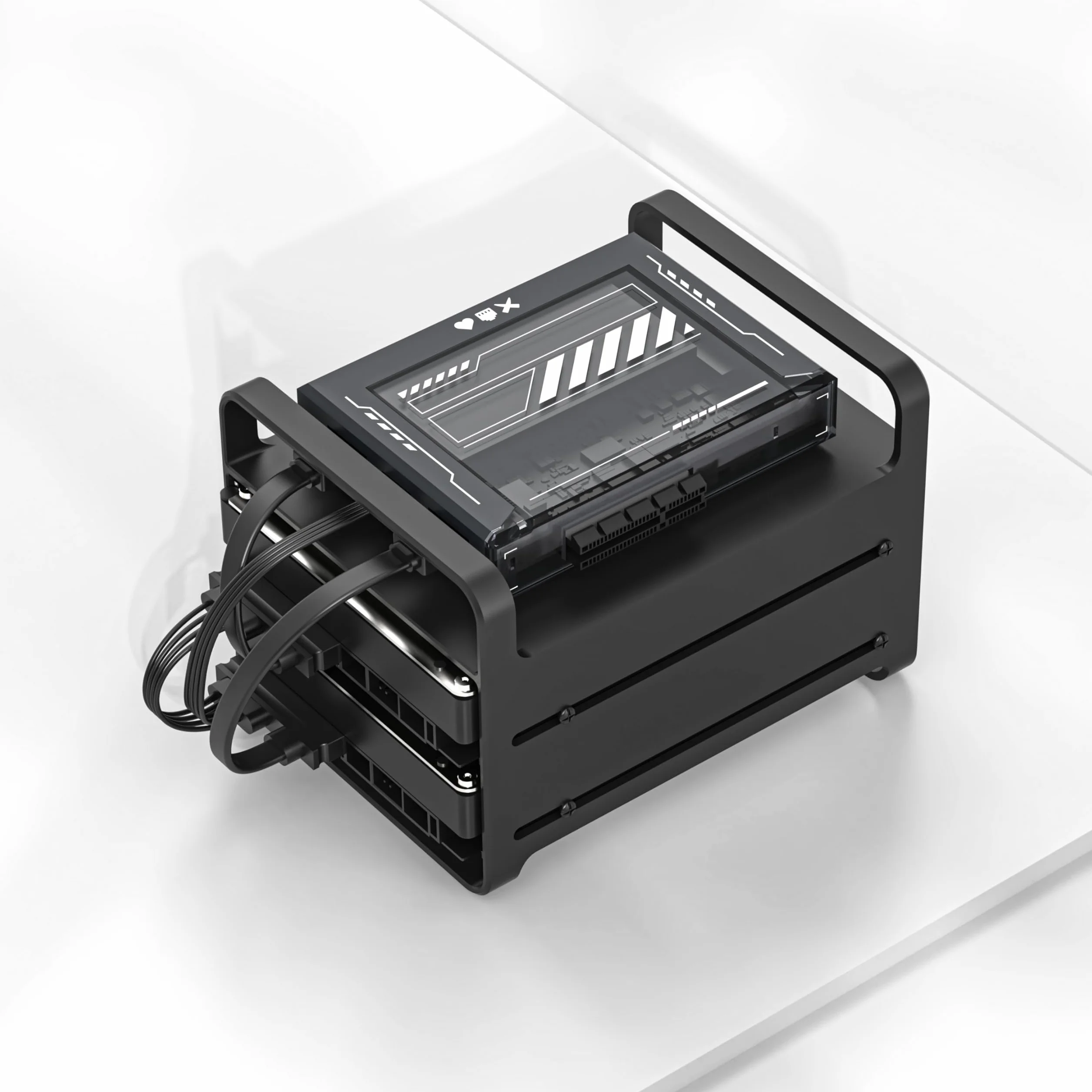 ZimaBlade 2-zatokowa tacka na dysk twardy 3,5 cala, stop aluminium do Zimablade i Zimaboard
