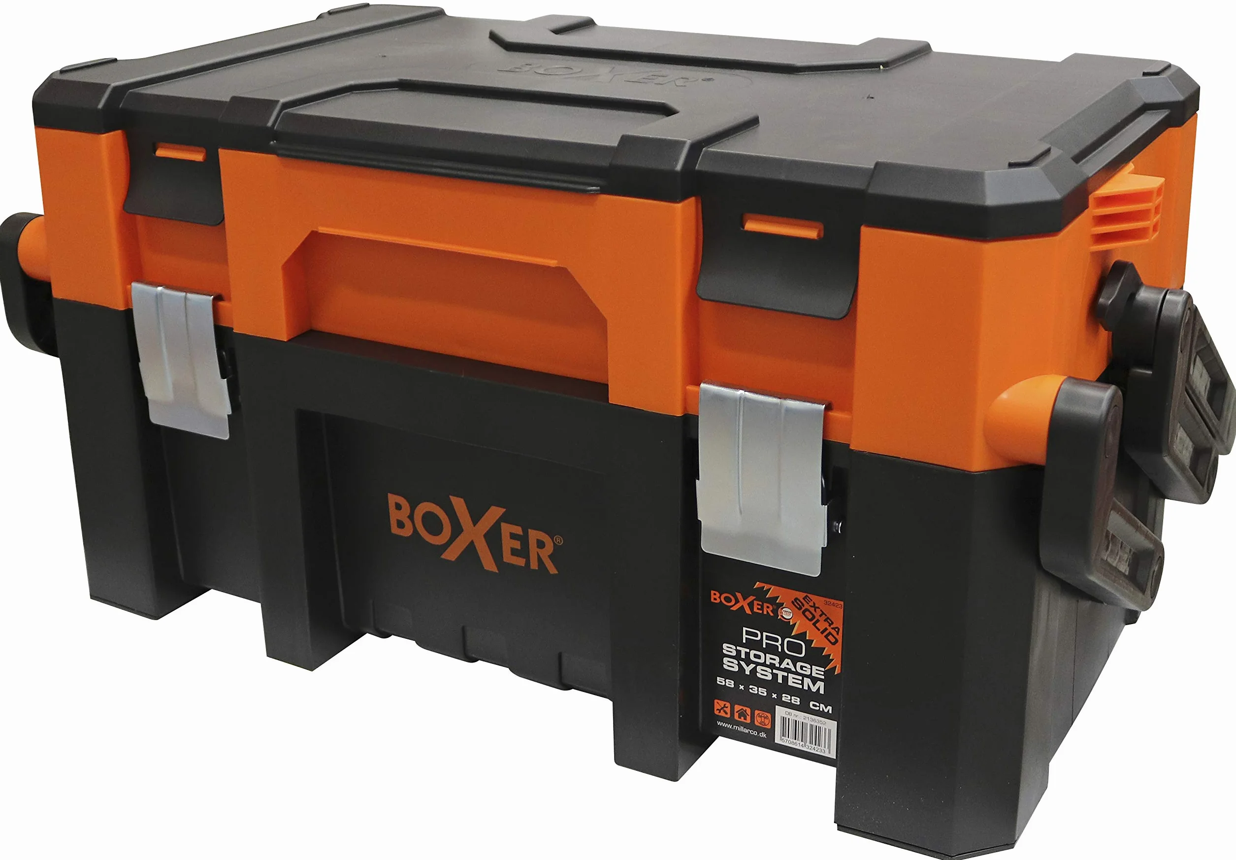 Boxer® wytrzymała skrzynka narzędziowa z aluminiowym uchwytem 58 x 35,4 x 28,6 cm
