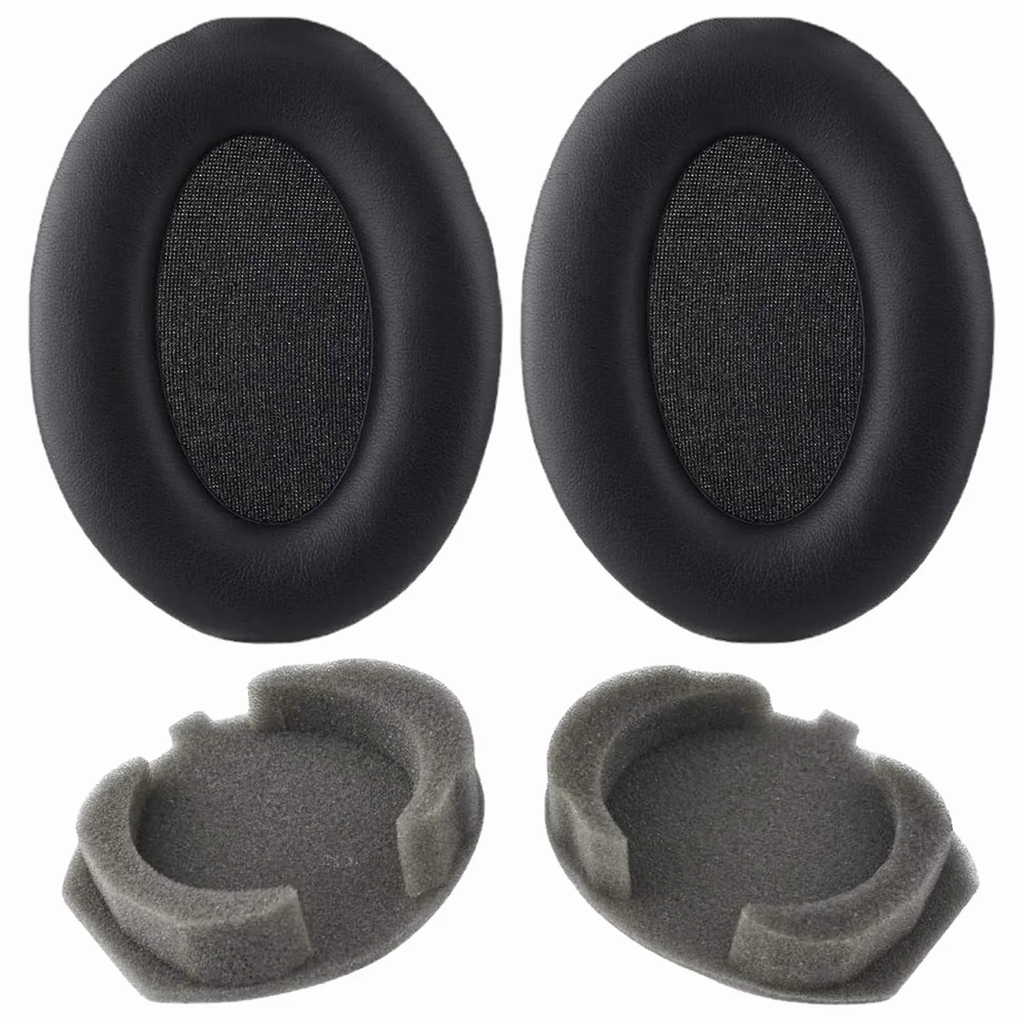 Sony WH-1000XM3 Nausznik Słuchawek Noise Cancelling Memory Foam Protein PU Wymienna Poduszka Uszu Czarny