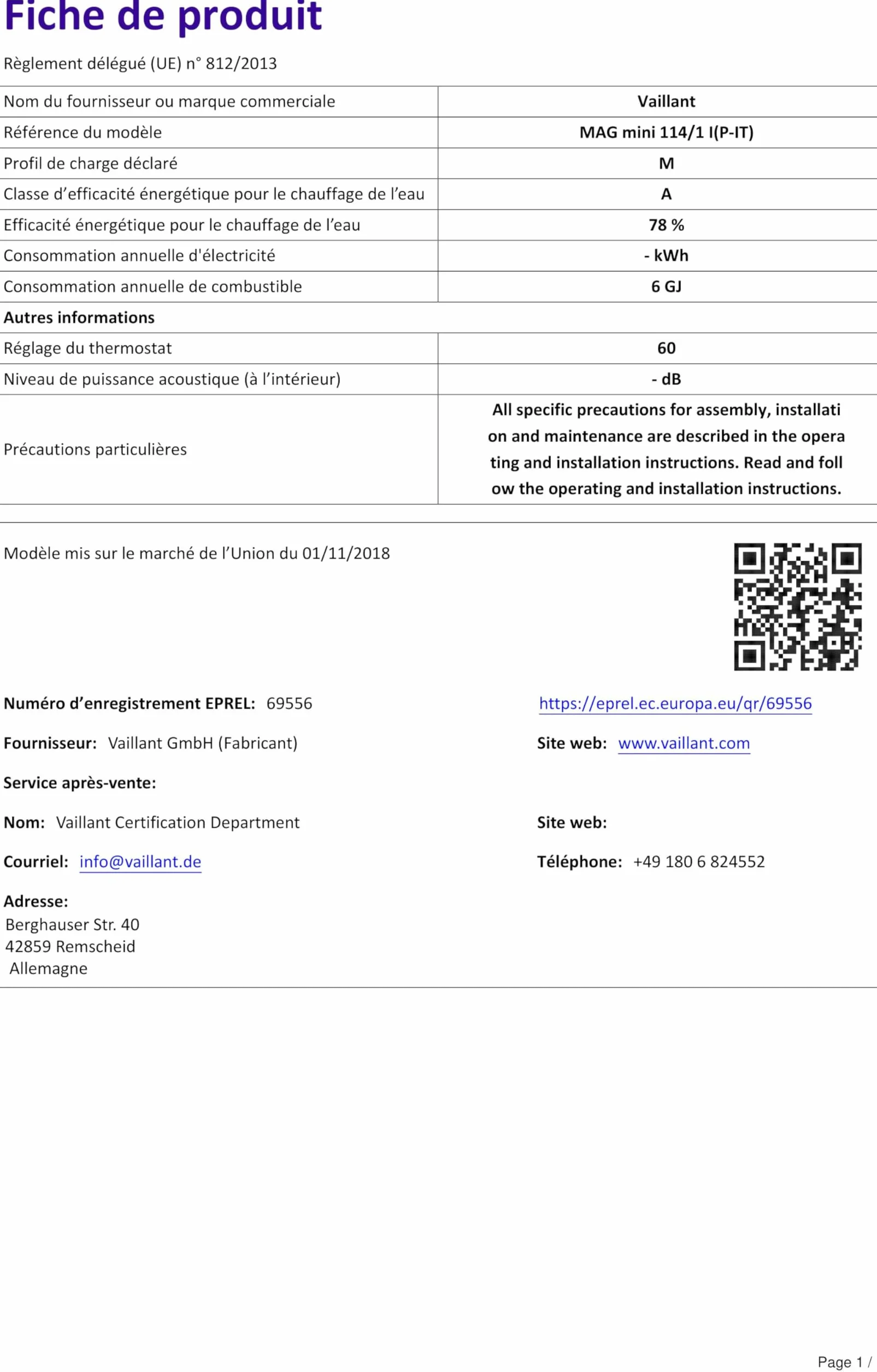 Vaillant Atmomag Mini Podgrzewacz Przepływowy, Srebrny/Biały, 11L