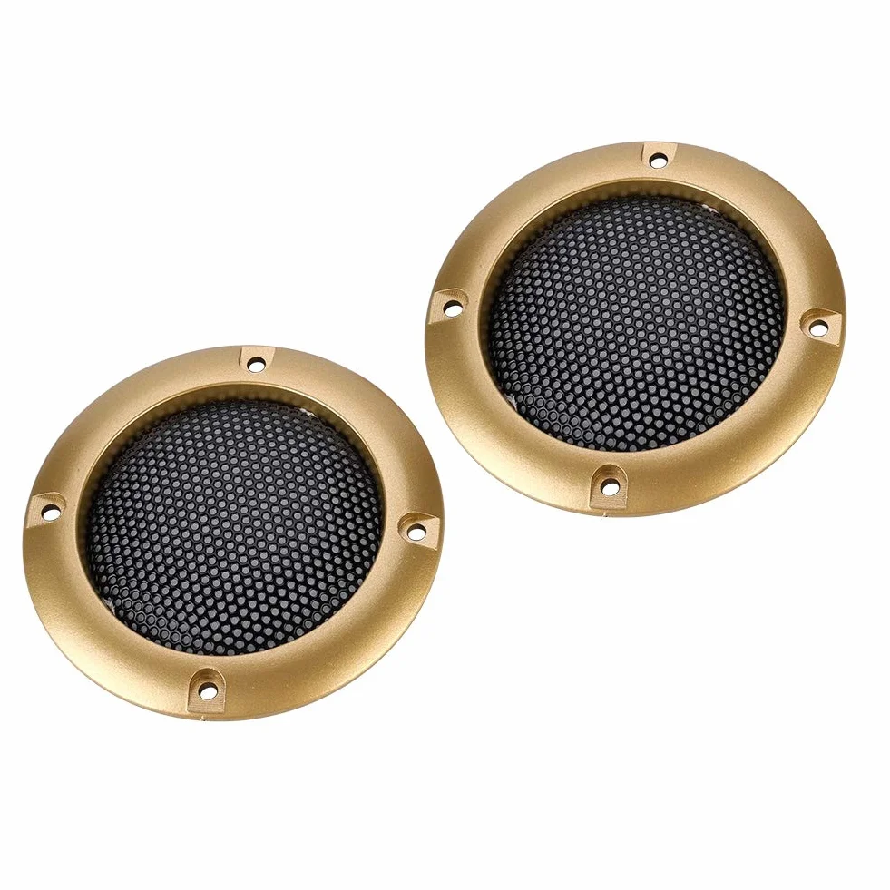 2-calowa osłona głośnika dekoracyjna siatkowa okrągła Subwoofer złota