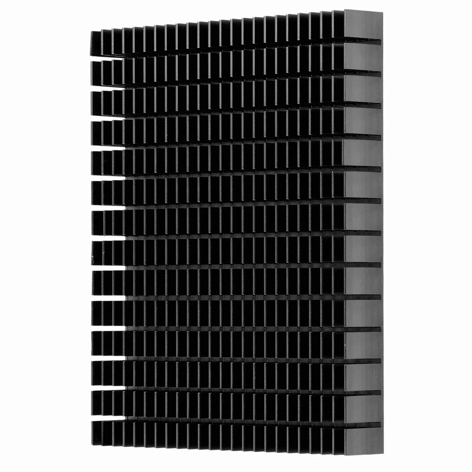 Eujgoov Aluminiowy Radiator 150x120x20mm Chłodzenie PCB Wzmacniacz Mocy Procesora Czarny