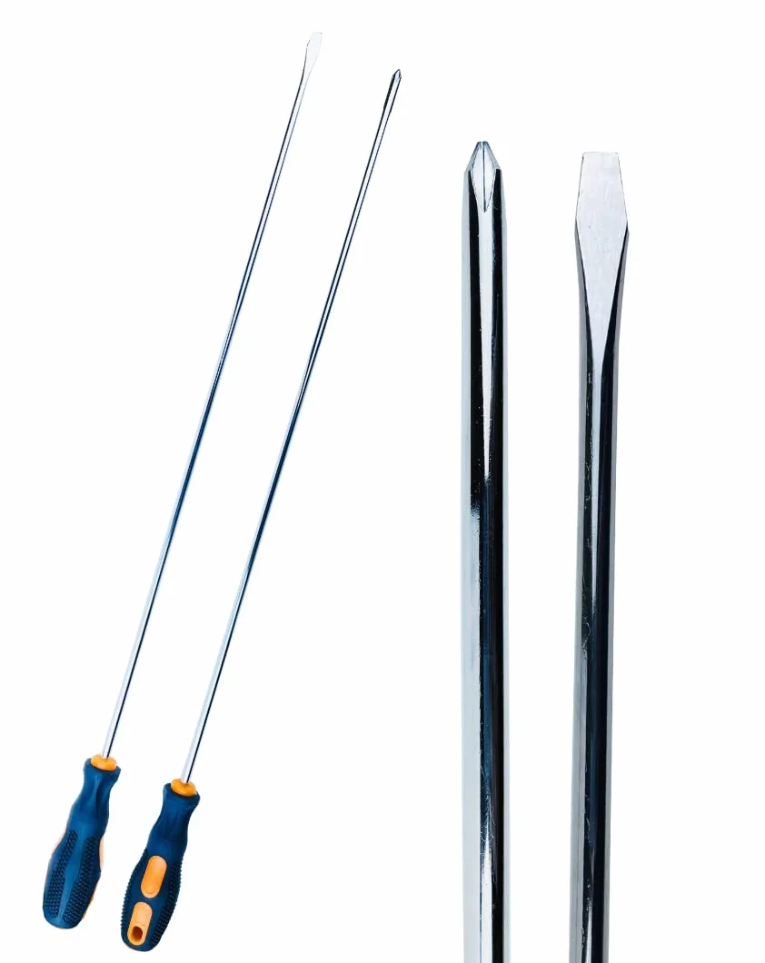 ARTESIA TOOL 2-częściowy zestaw bardzo długich śrubokrętów 50 cm, krzyżakowe i szczelinowe: PS-00020