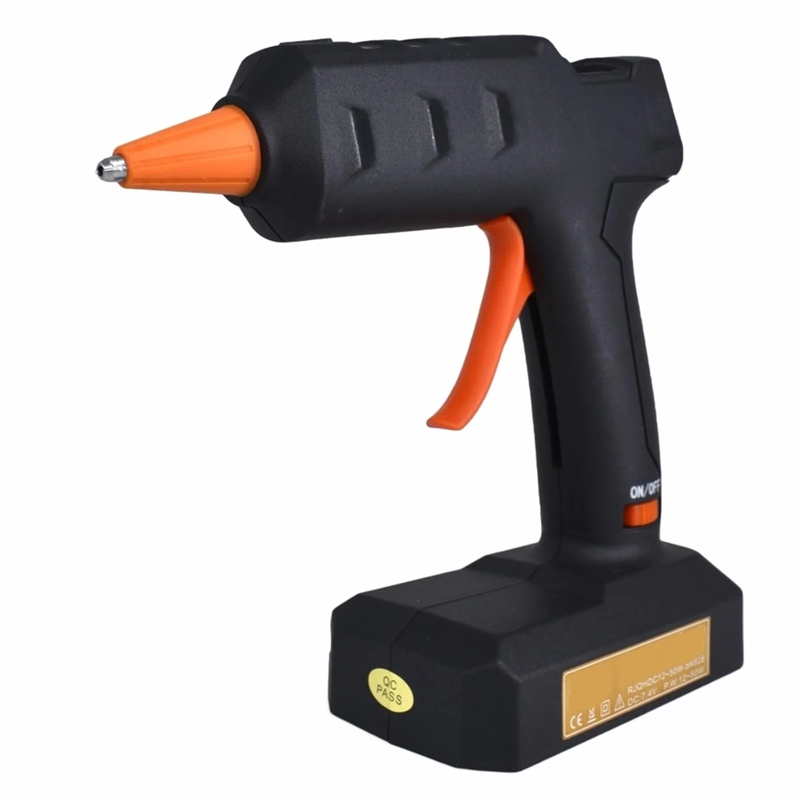 Bezprzewodowy pistolet do klejenia na baterie, narzędzie do klejenia na gorąco 50 W, do majsterkowania, naprawy i majsterkowania z patyczkami 7 mm, szybkie nagrzewanie, idealne do projektów domowych