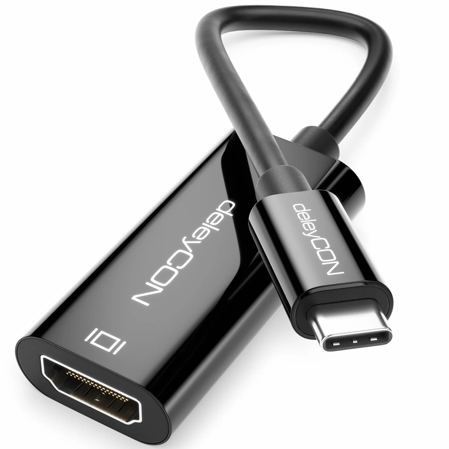 deleyCON 4K USB C do HDMI Adapter Kabel 4K@60Hz HDR Thunderbolt 3/4 Konwerter