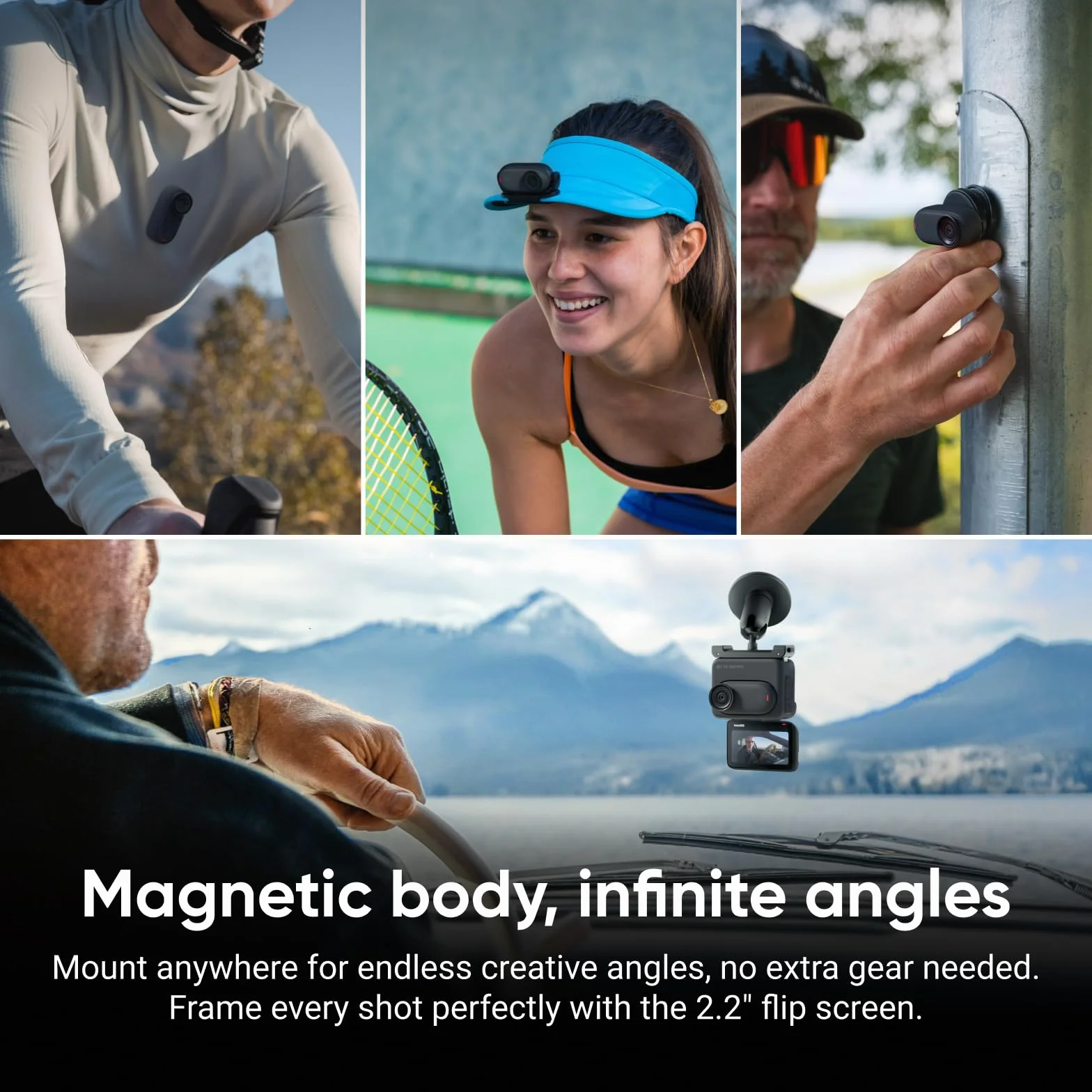 Insta360 GO 3S 128GB kamera 4K wodoodporna 10m stabilizacja AI czarna