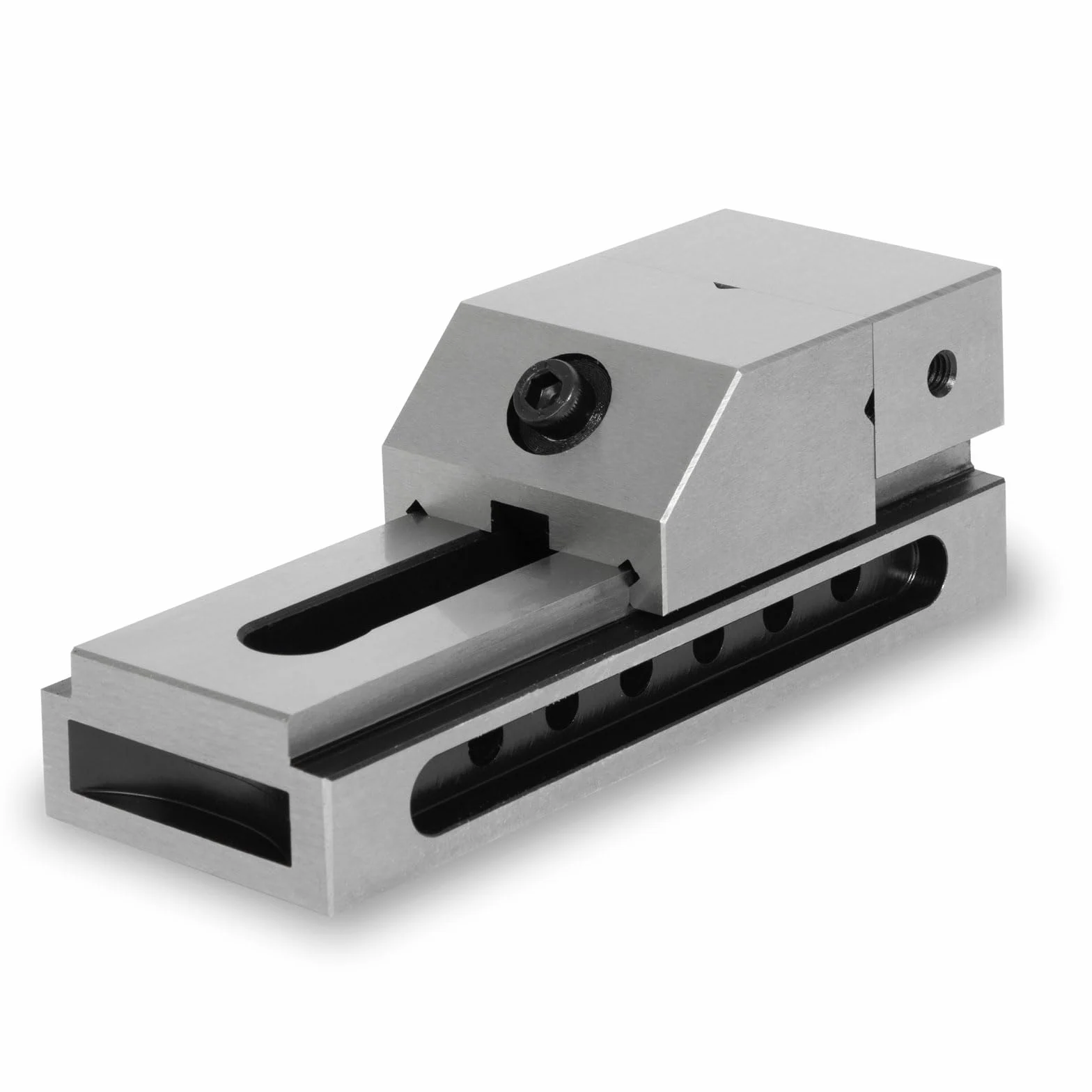EBERTH Imadło precyzyjne, szerokość szczęk 50 mm, maksymalna siła zacisku 65 mm, wysokość szczęk 25 mm, wykonane z wytrzymałej stali, profesjonalne, do różnych prac, imadło warsztatowe