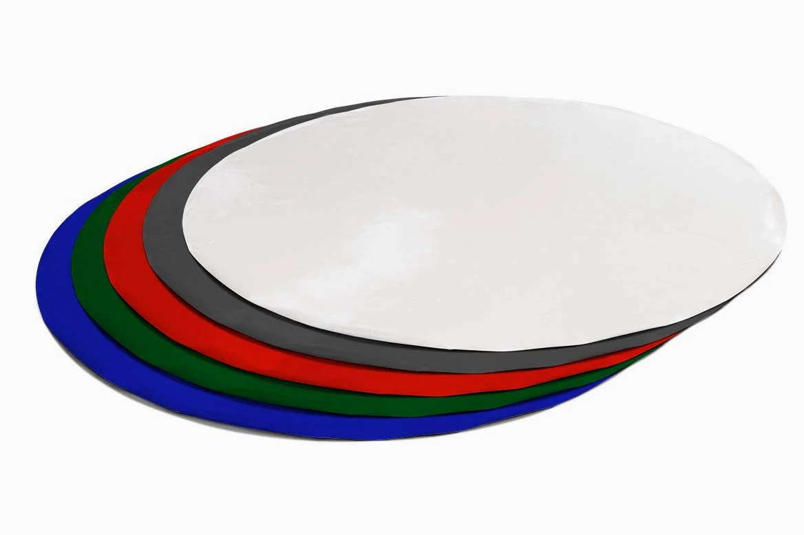 ANKO PLANEN okrągła plandeka PVC 600 g/m² bez oczek – wodoodporna, odporna na rozdarcia, UV i mróz, pod basen/okrycie (Czarny RAL9005, 320 cm)