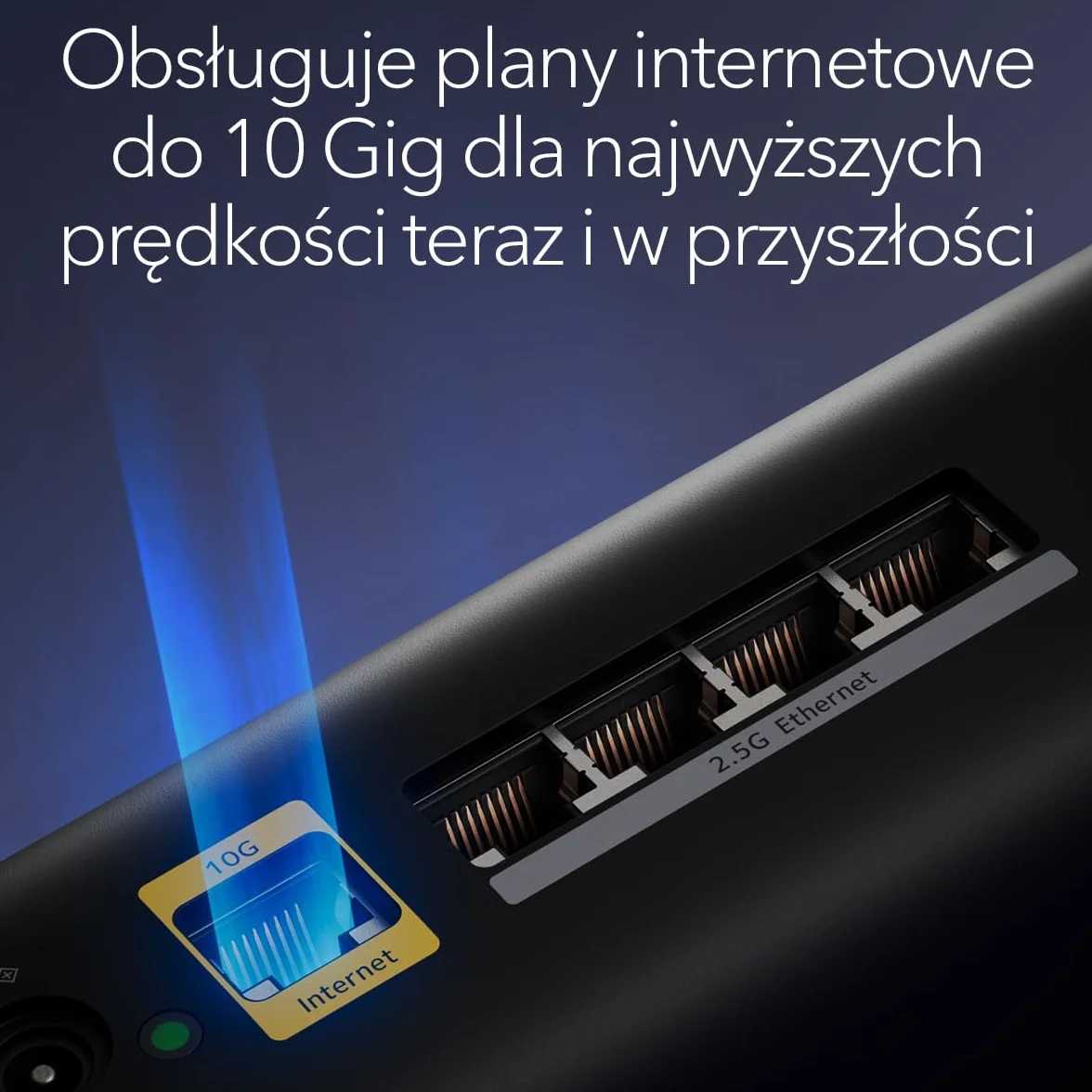 NETGEAR Orbi 870 Trójpasmowy system sieci mesh WiFi 7 (RBE873B) — router + 2 wzmacniacze satelitarne, funkcje zabezpieczeń, do 21 Gb/s, zasięg do 600 m2, 150 urządzeń, port internetowy 10 Gb/s, czarny
