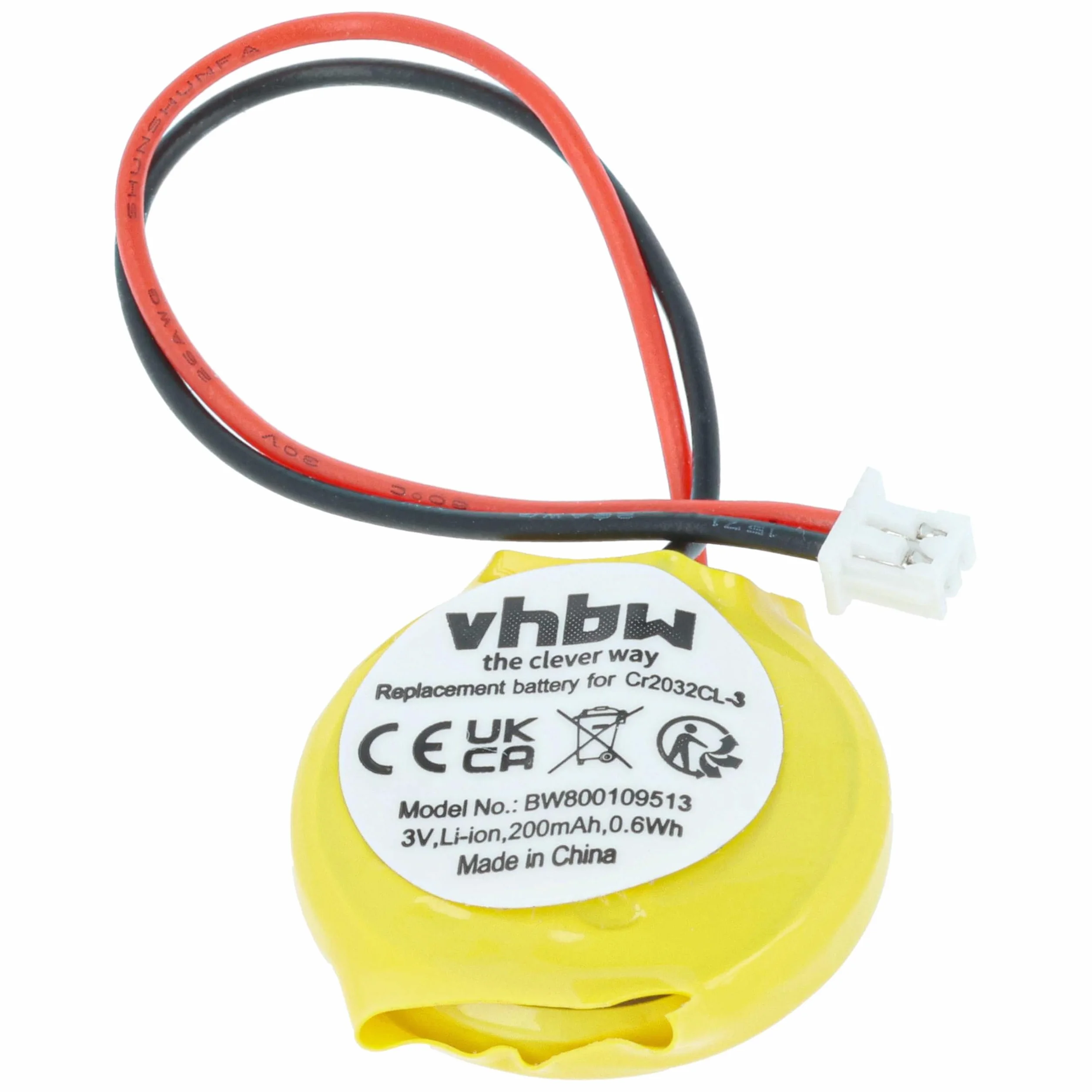 vhbw Bateria BIOS kompatybilna z notebookiem komputerowym Lenovo ThinkPad T420si, T430s, T430si, T431s (200mAh, 3V, Li-Ion)