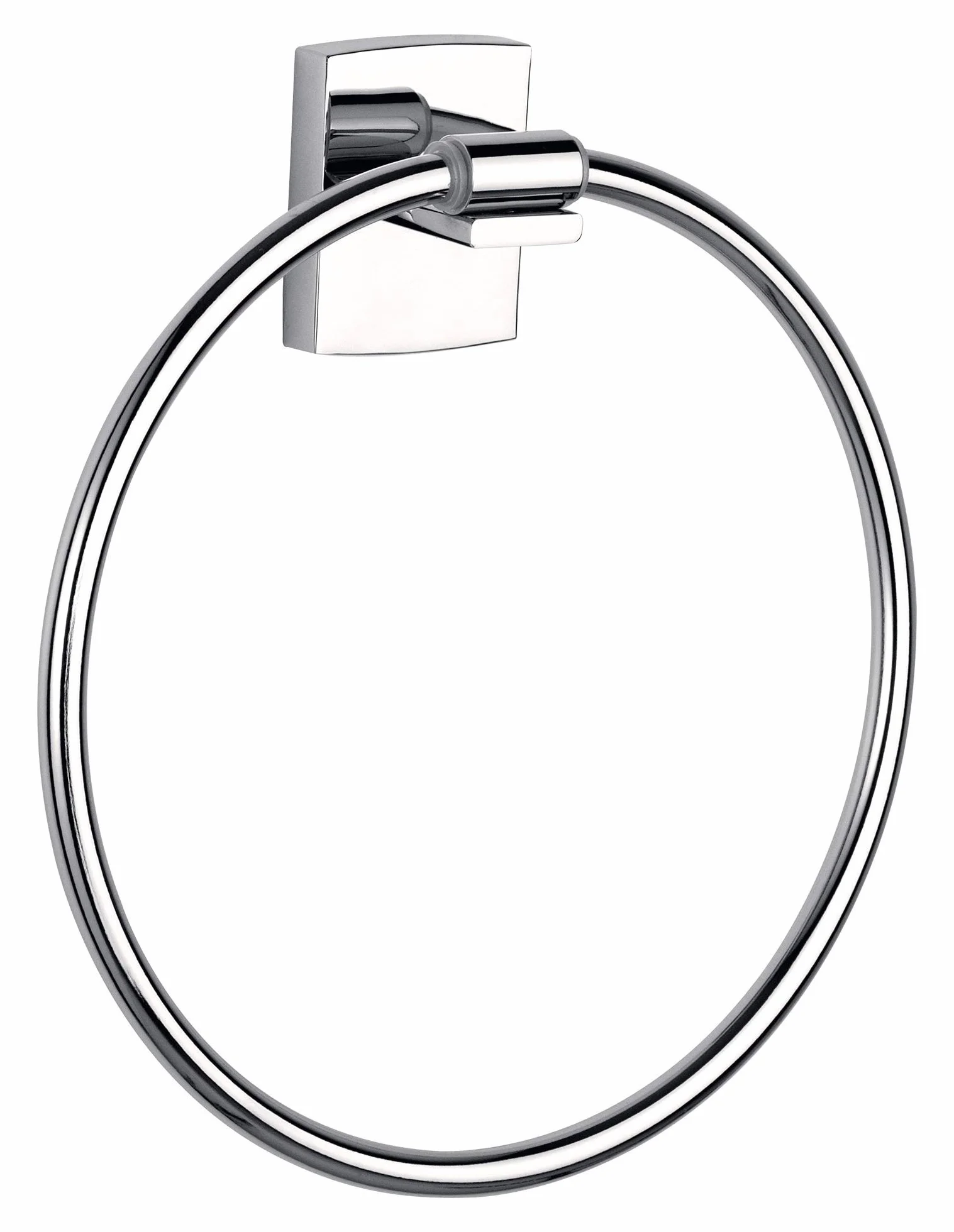 tesa klaam wieszak na ręcznik do łazienki – samoprzylepny uchwyt na ręczniki – metal chromowany na wysoki połysk – 175 mm x 195 mm x 45 mm