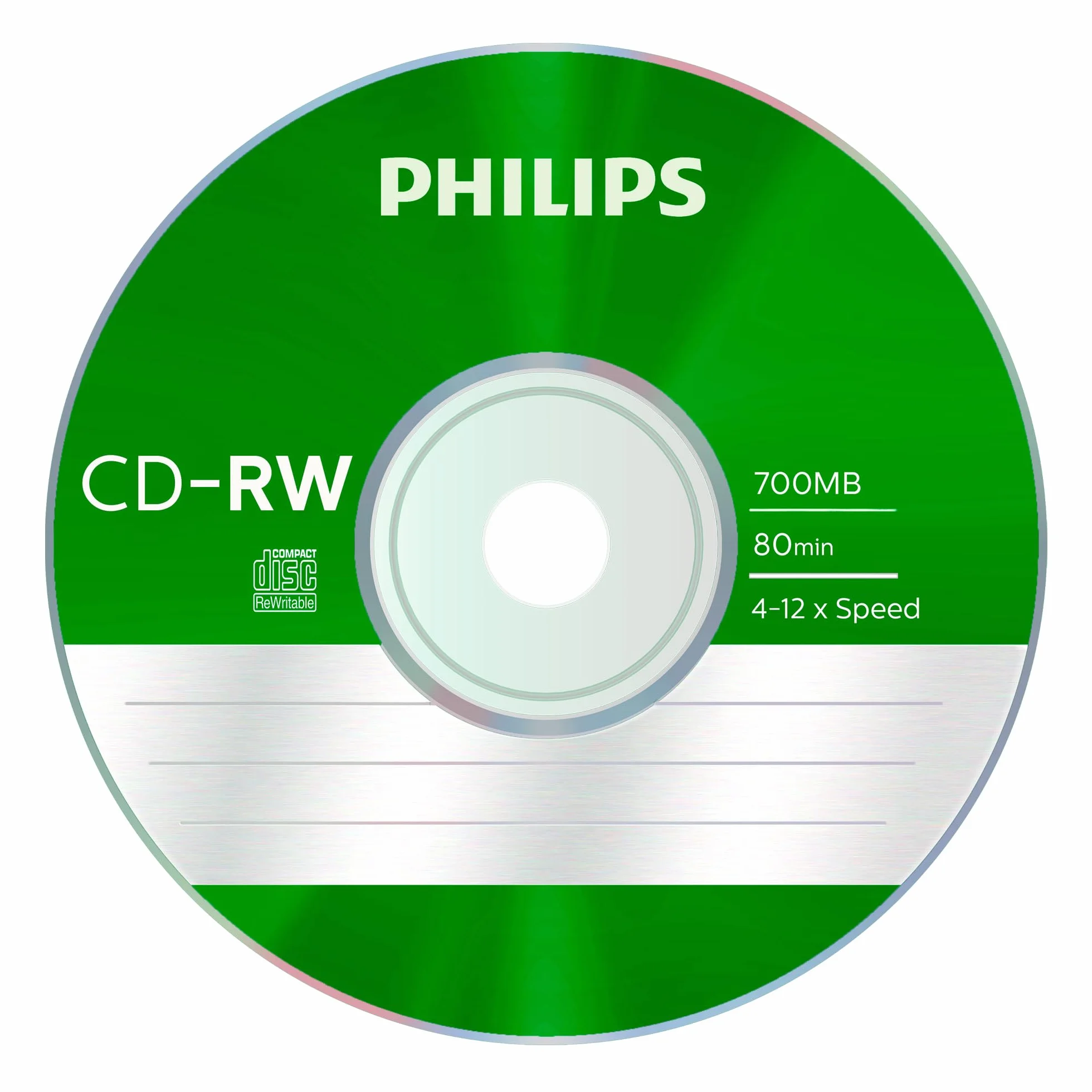 Philips CD-RW 700 MB 80 min 4-12x prędkość 5 szt. Slim Case