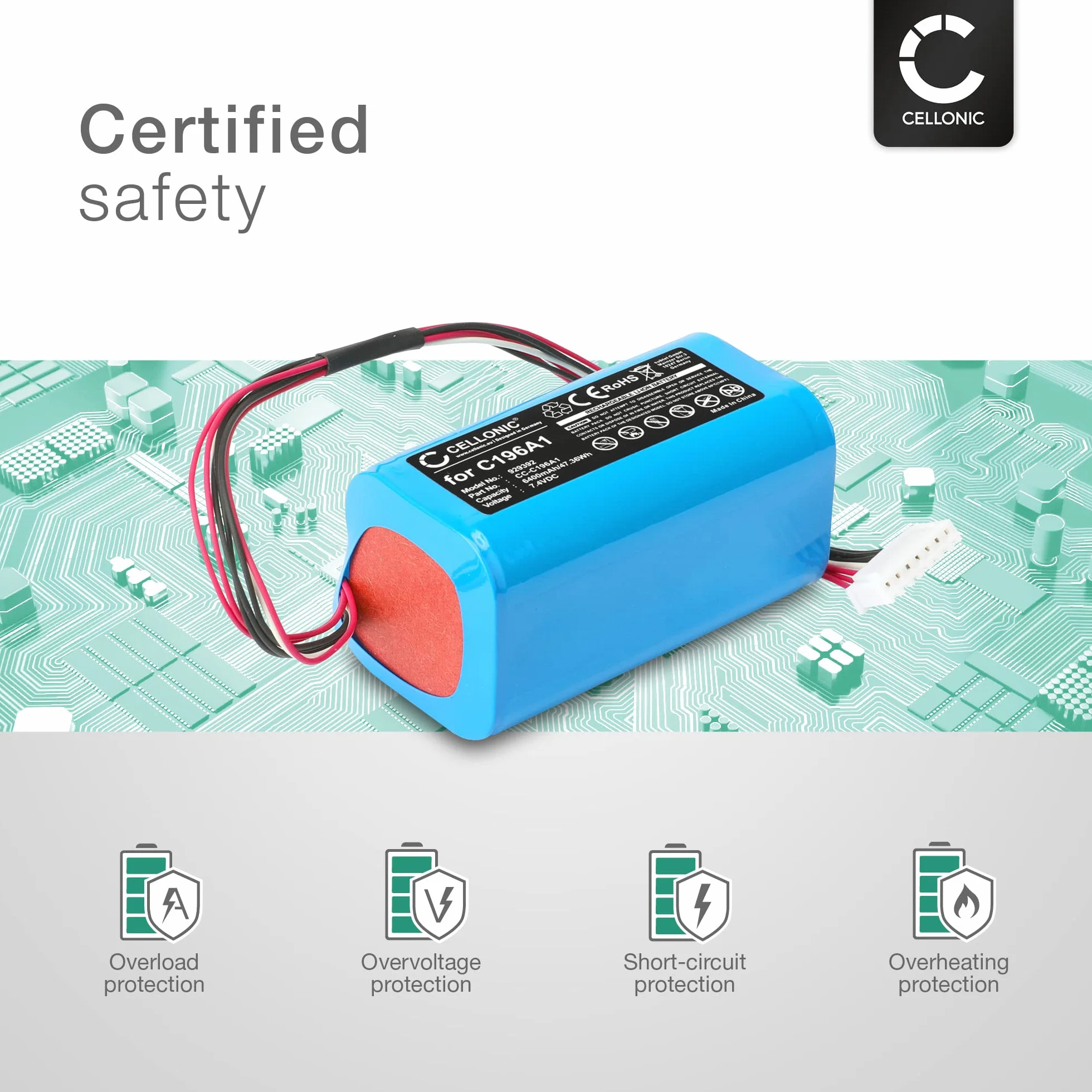 CELLONIC Akumulator kompatybilny z Marshall Kilburn 2, Kilburn II, V2 6400 mAh