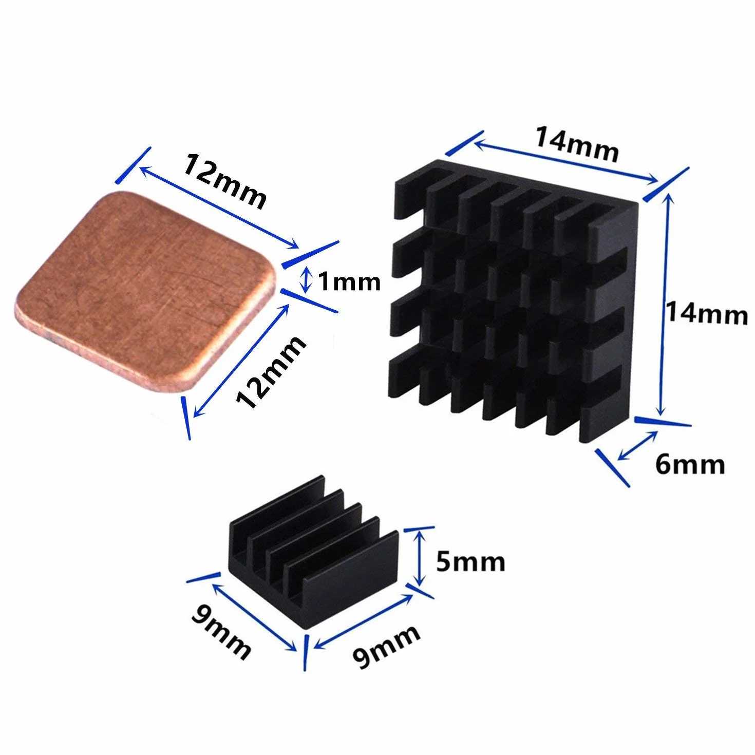 GeeekPi Raspberry Pi Wentylator Bezszczotkowy DC 5V 30x30x7mm Radiator Model B 4 3B+ NESPI CASE Plus 1 sztuka