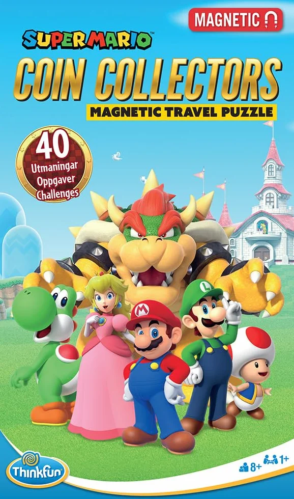 ThinkFun Super Mario Coin Collectors Magnetisches Reisespiel Logikspiel