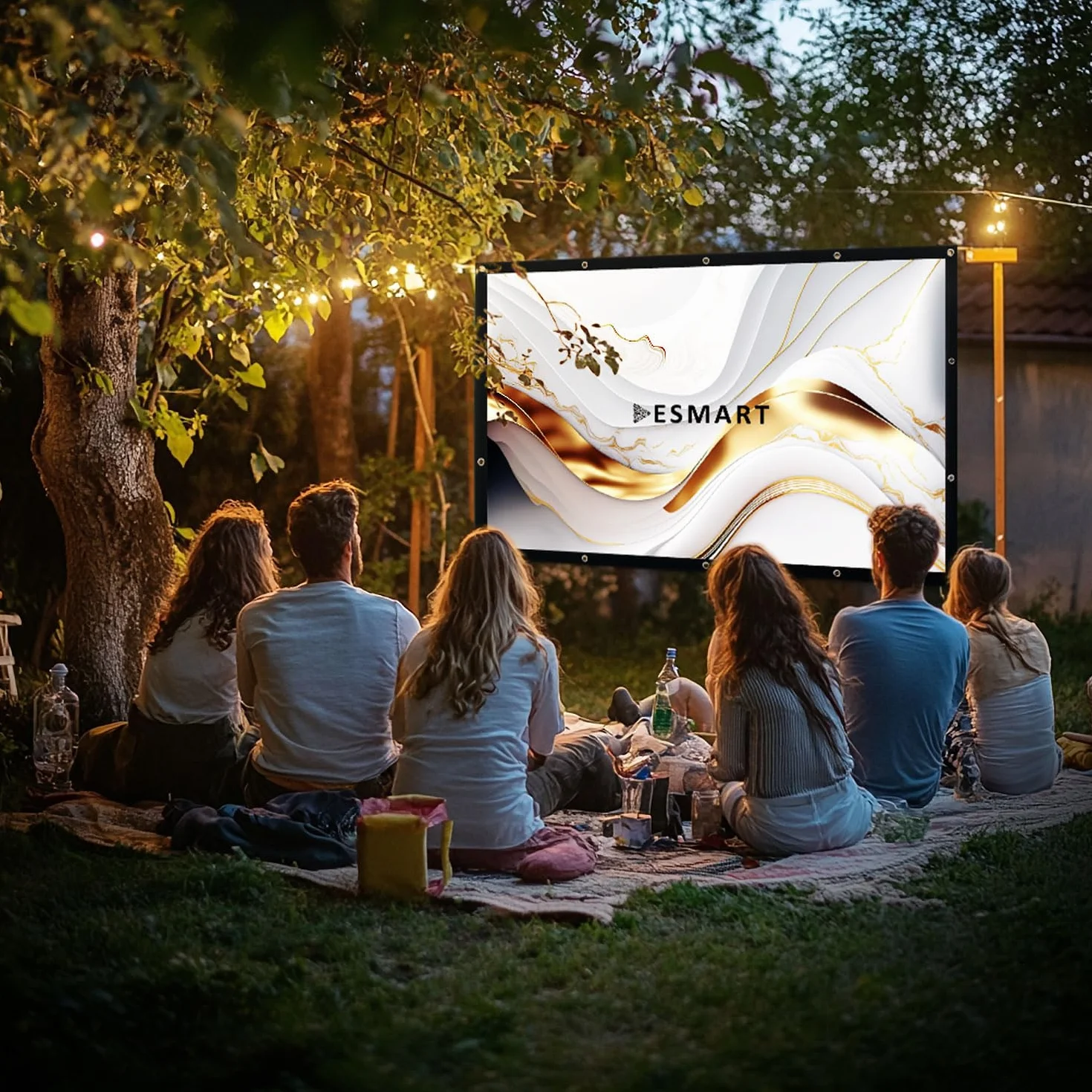 ESMART Ekran projekcyjny FLEX 266 x 149 cm (120") 16:9 Kino domowe LCD LED