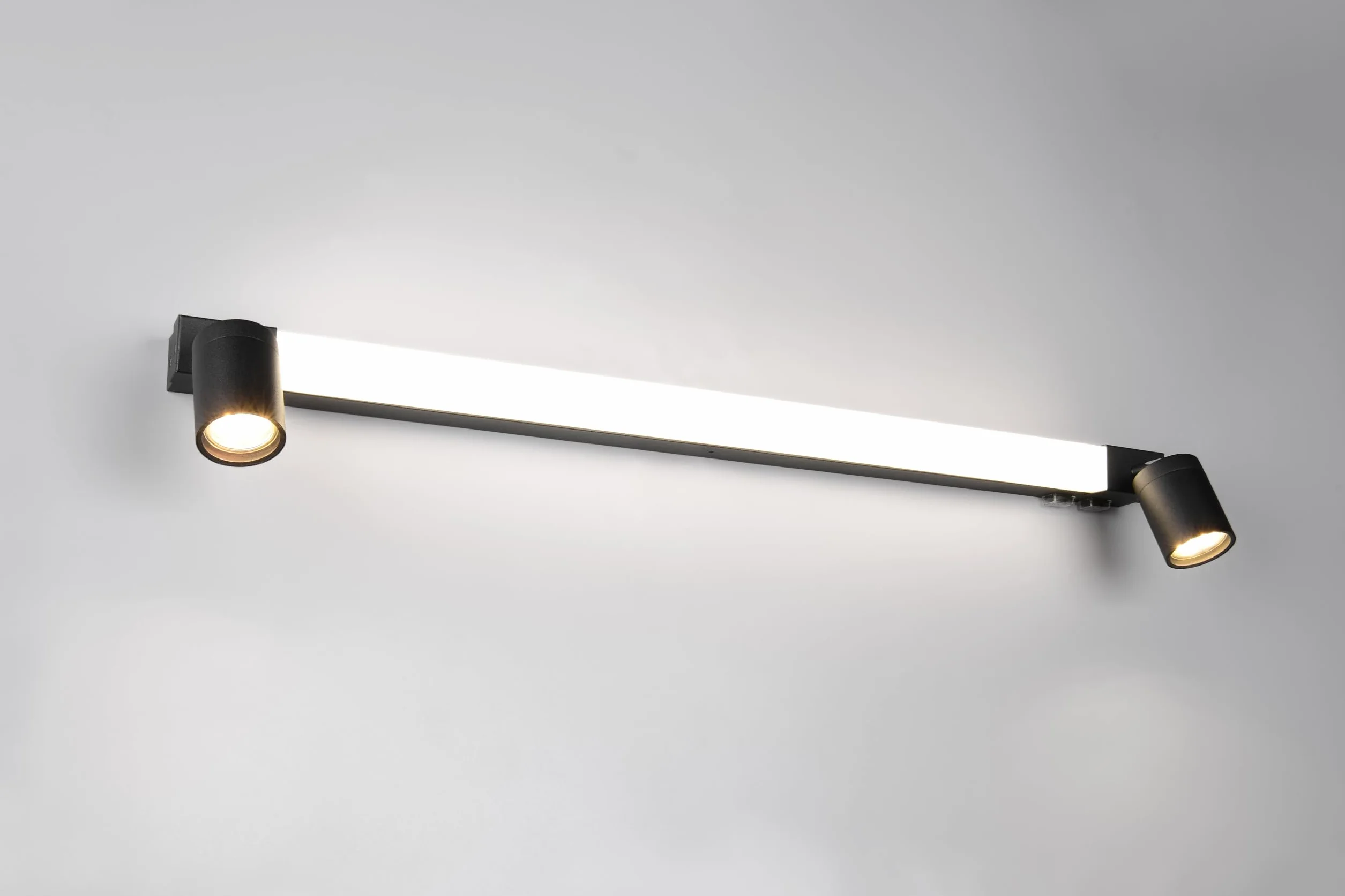 Trio Lampa łazienkowa LED Leuchten ENRICO 281479332, metal czarny matowy, 9 W LED, z wyłączeniem. 2x GU10, regulowany kolor światła