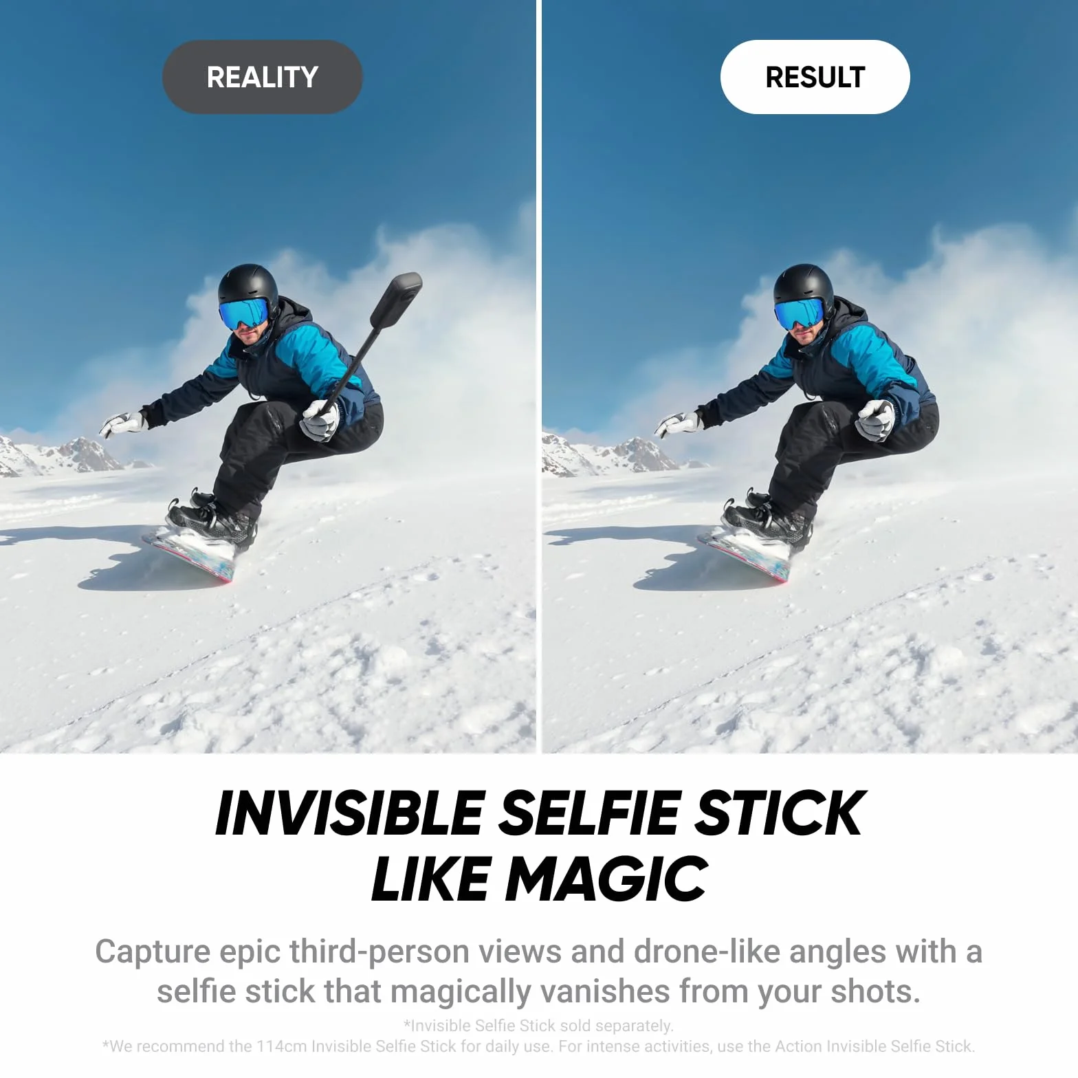 Insta360 Zestaw startowy X4 Air Polarweiss – lekka kamera 360° 8K 165g, niewidoczny kij do selfie, wymienne obiektywy, filmuj najpierw i kadruj pó?niej, wbudowana ochrona przed wiatrem, stabilizacja