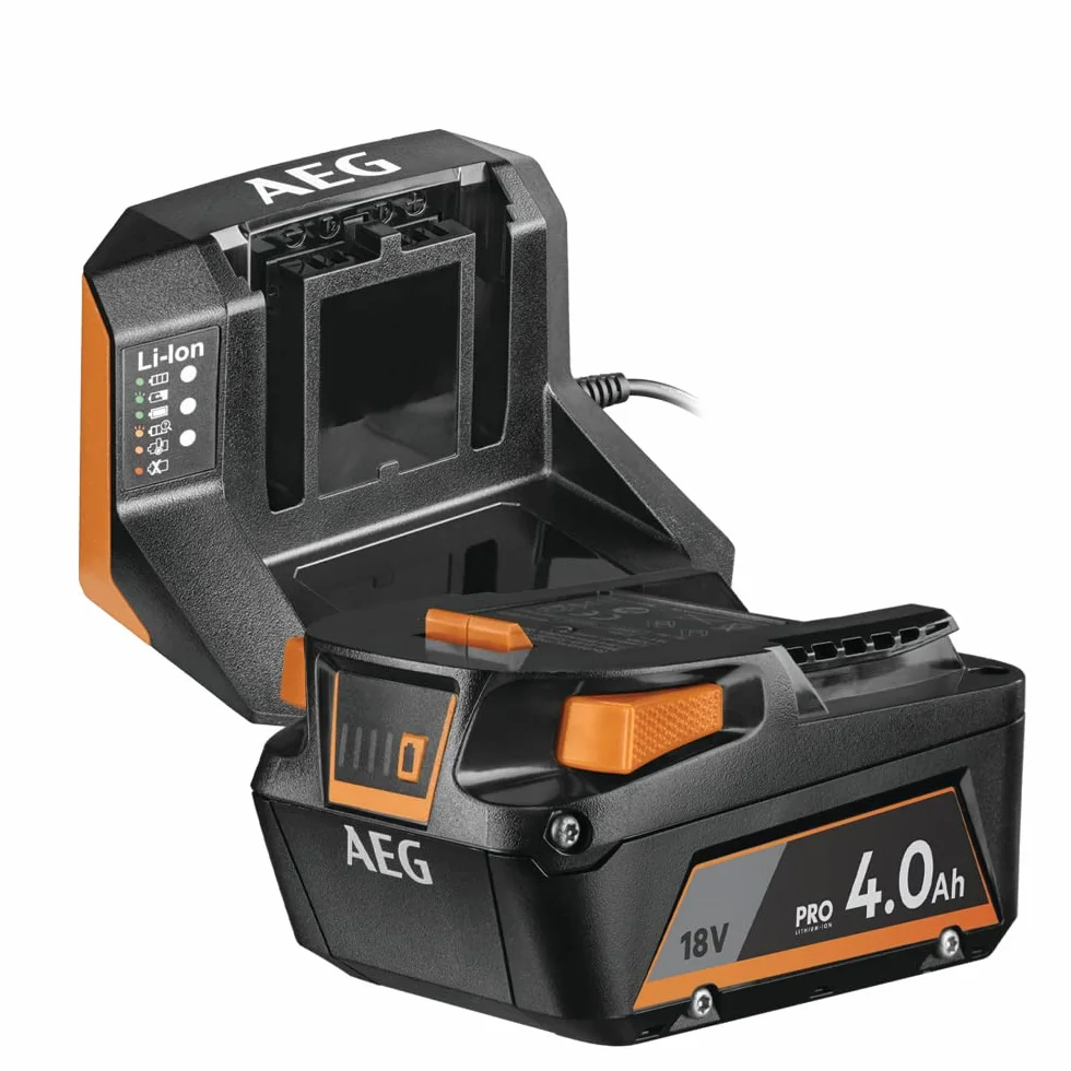 Aeg Zestaw Startowy Akumulatorów 18 V Pro18 V, Setl1840S, 4 Ah, Akumulator I Ładowarka