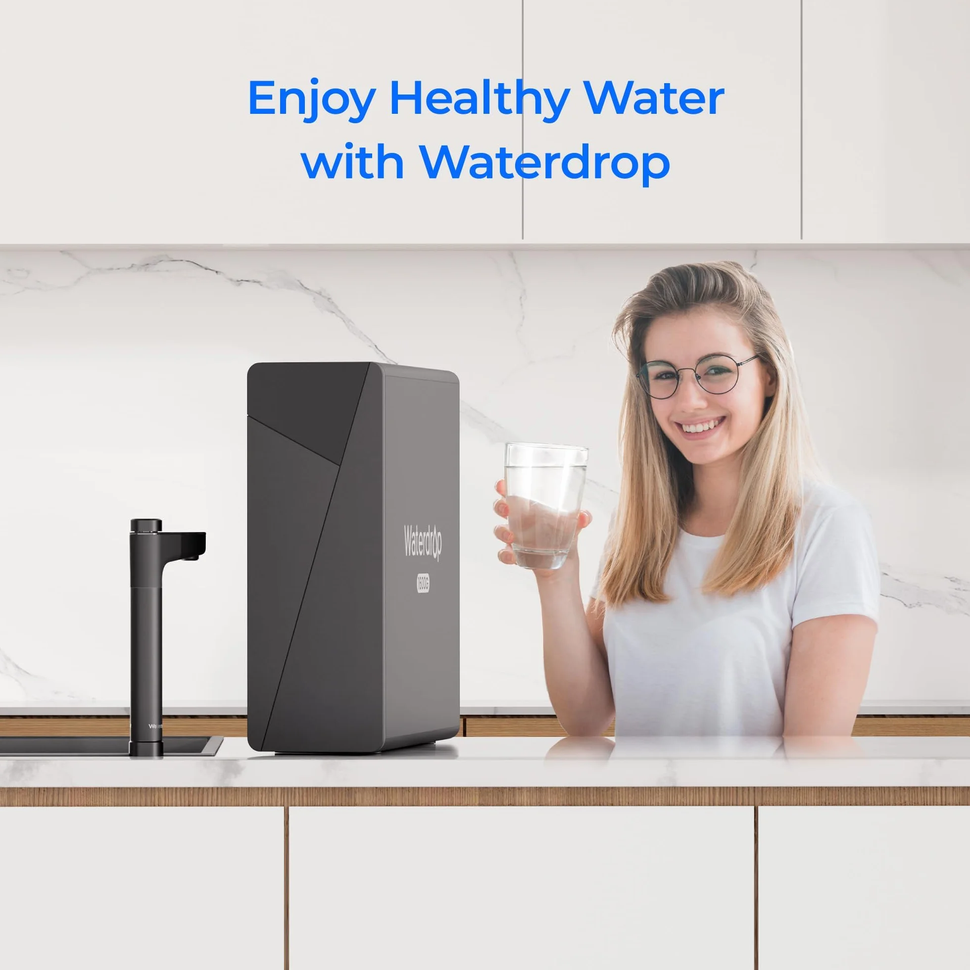 Waterdrop Filtr WD-F2, zamiennik dla systemu odwróconej osmozy WD-X8, żywotność 6 miesięcy