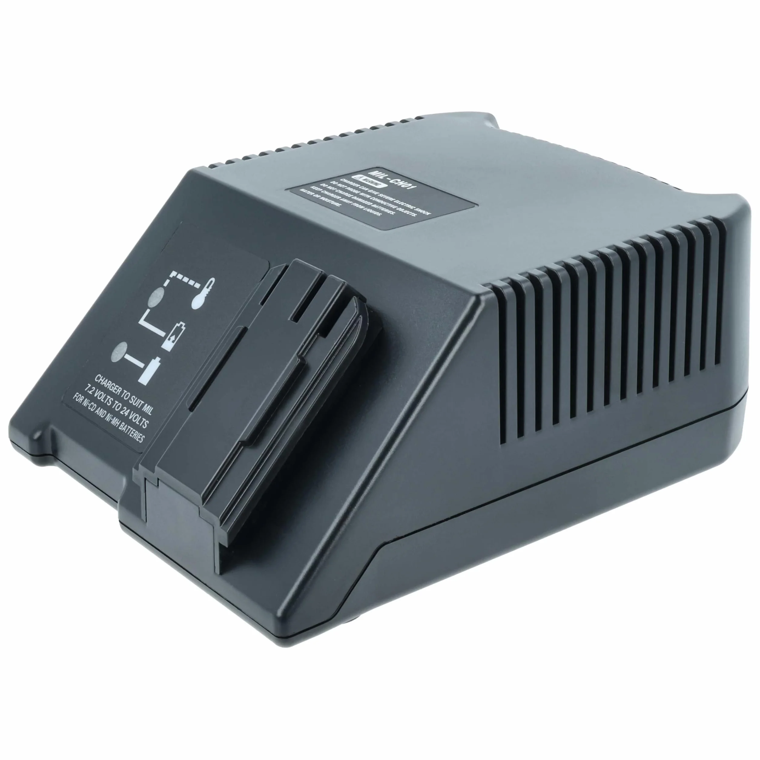 vhbw Ładowarka 7,2-24 V kompatybilna z AEG WBE2E 12, SB2E 12, PSM 12PP, System PBS3000 Ni-Cd, NiMH, Li-Ion narzędzia, 120 W