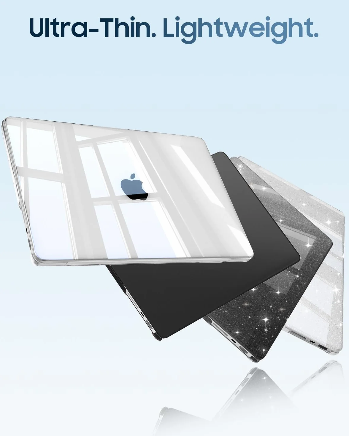 Fintie Etui ochronne kompatybilne z MacBook Pro 14 cali M5 M4 M3 M2 M1 Pro/Max (2026-2021) Przezroczyste
