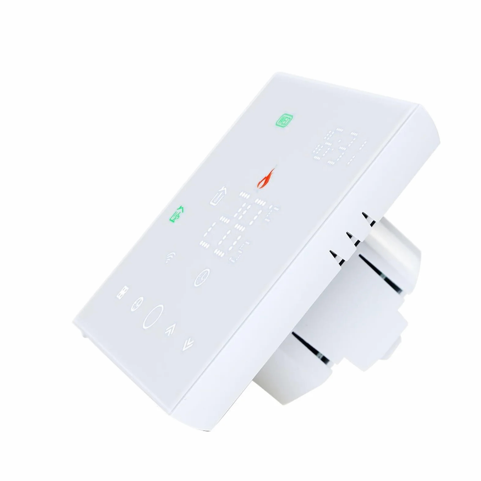 Termostat WiFi Inteligentny dotyk Ciepła podłoga Regulator temperatury Elektryczne ogrzewanie podłogowe Kocioł gazowy APP Zdalne sterowanie OszczęDza Energię I Koszty Ogrzewania(Wifi white GA)