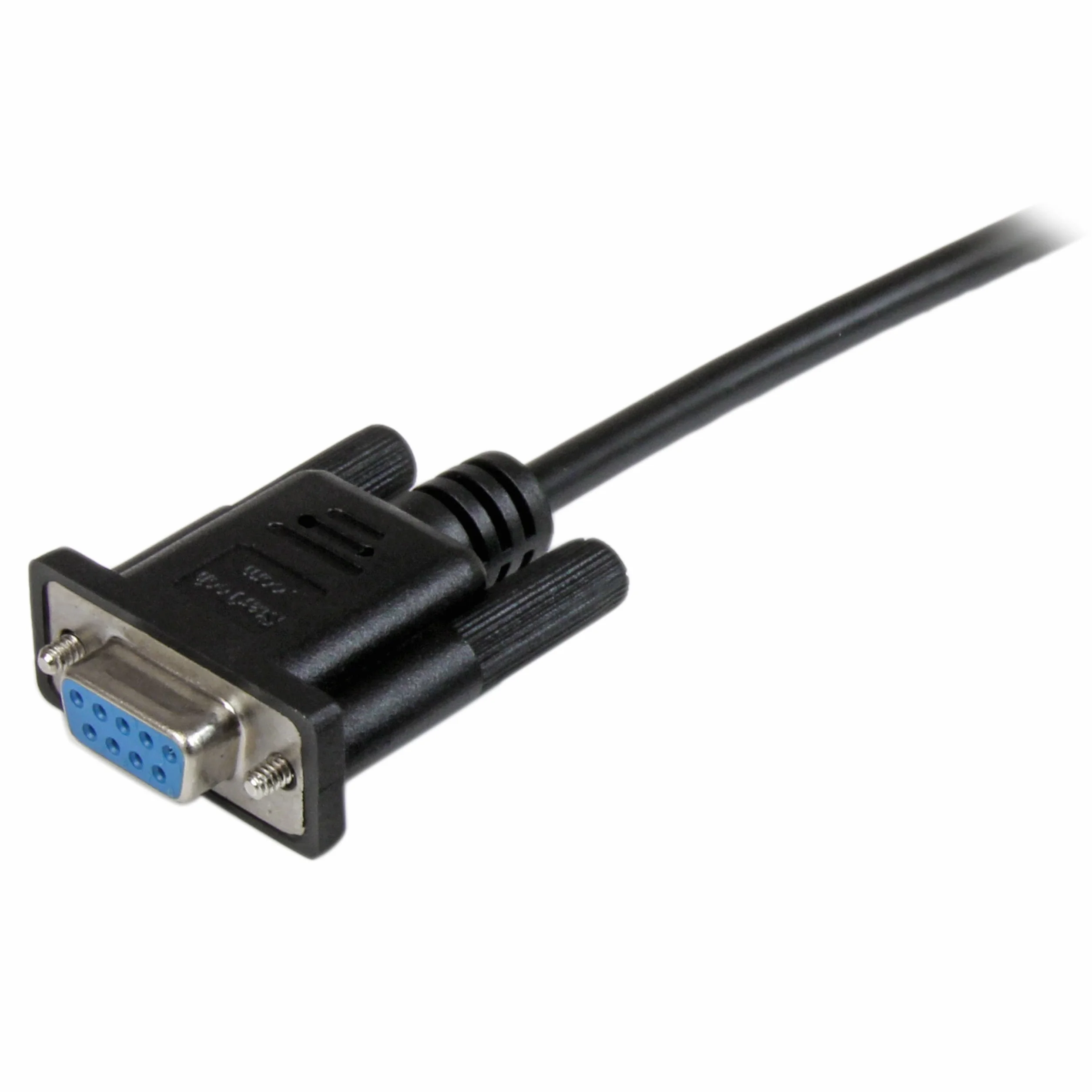 StarTech.com DB9 RS232 kabel szeregowy modem zerowy 2 m 9-pin czarny