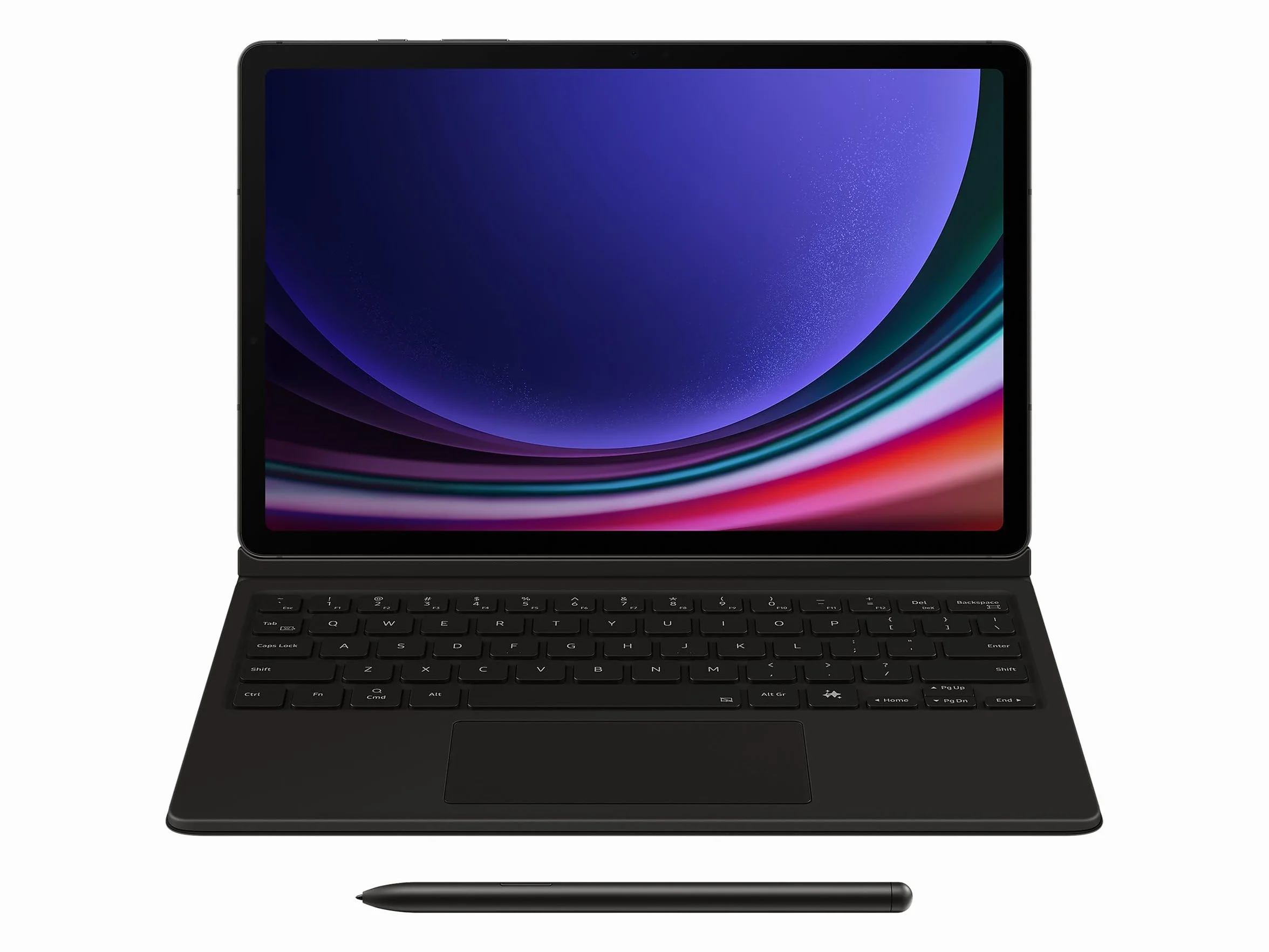 Samsung EF-DX725 QWERTZ Allemand Pogo Pin Noir